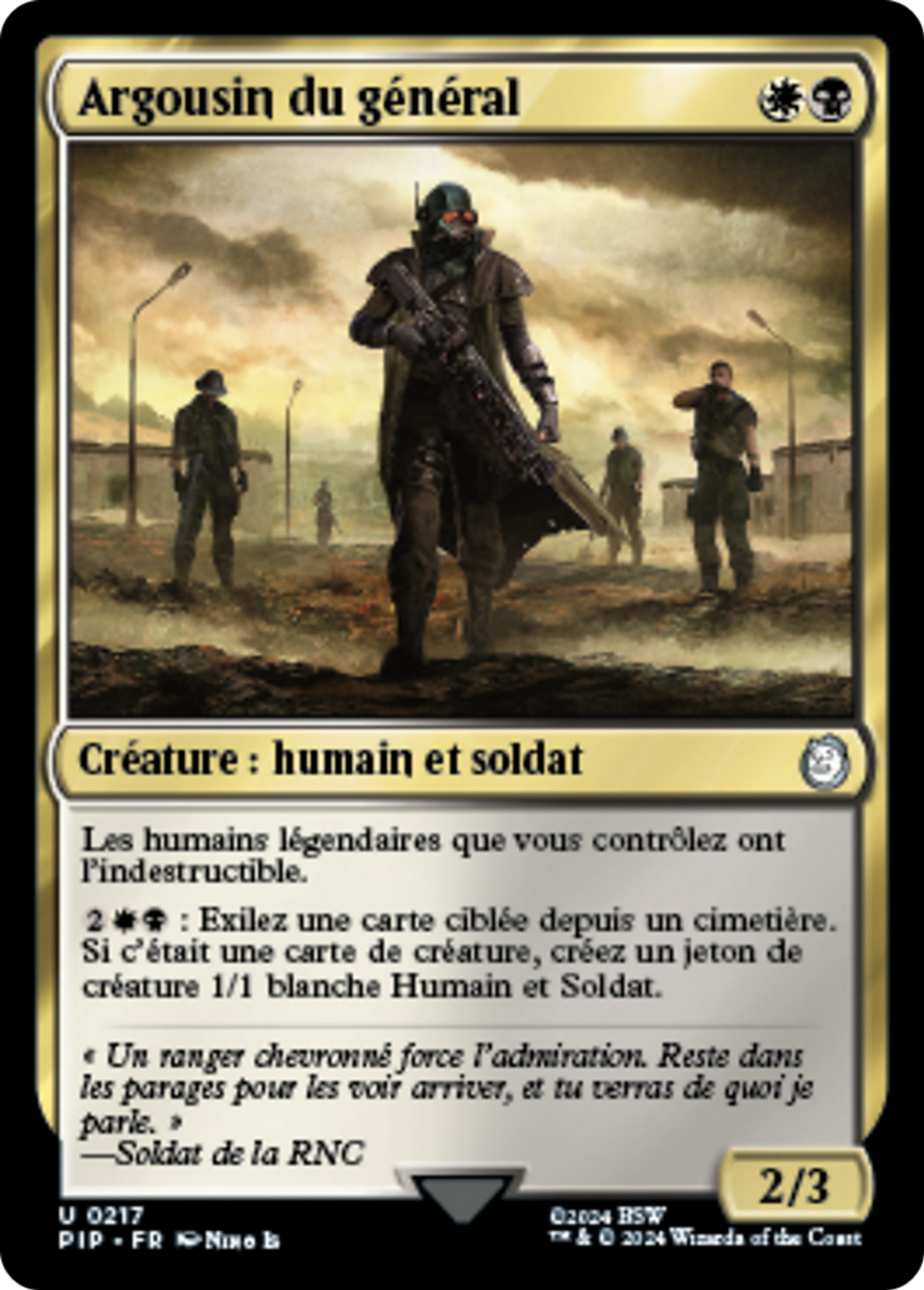 Argousin du général — Fallout — Magic: The Gathering