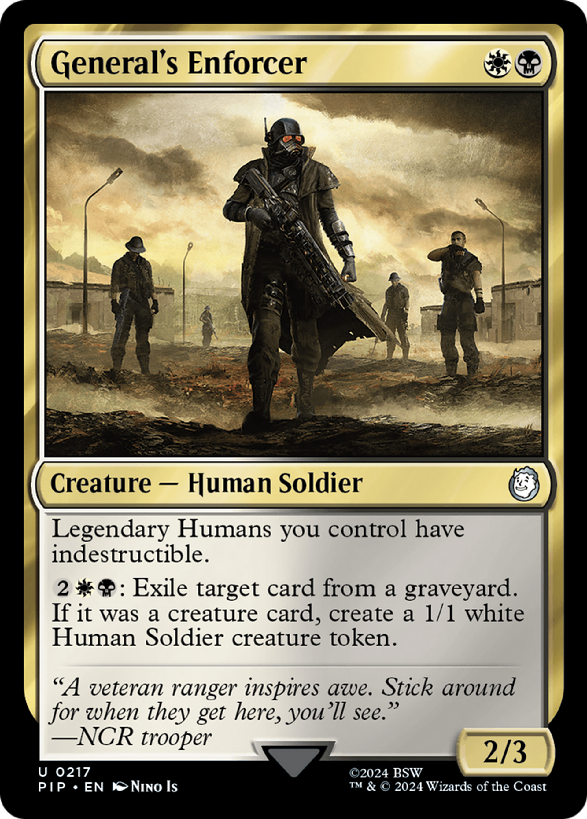General's Enforcer — Fallout — Magic: The Gathering