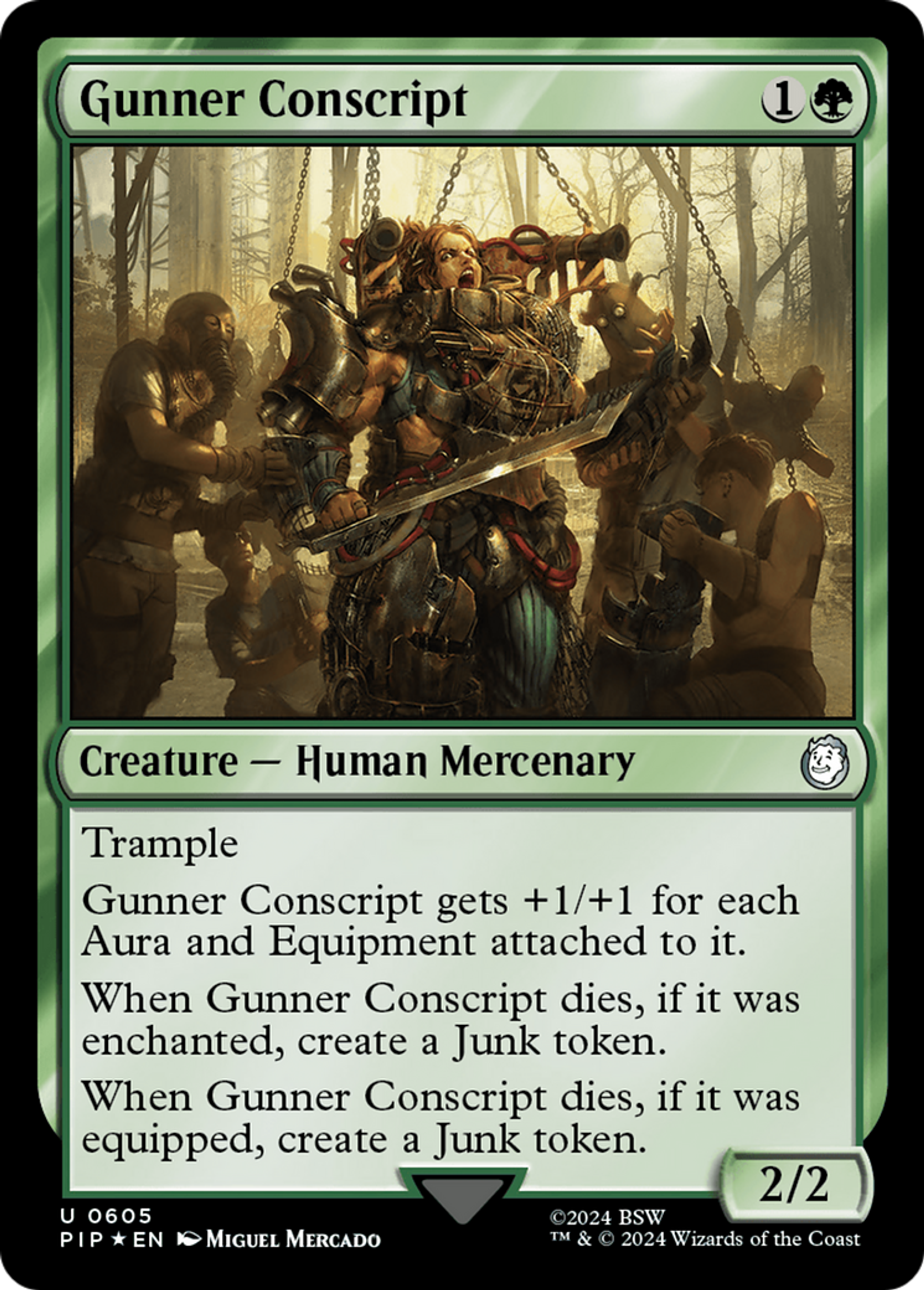 Gunner Conscript — Fallout — Magic: The Gathering