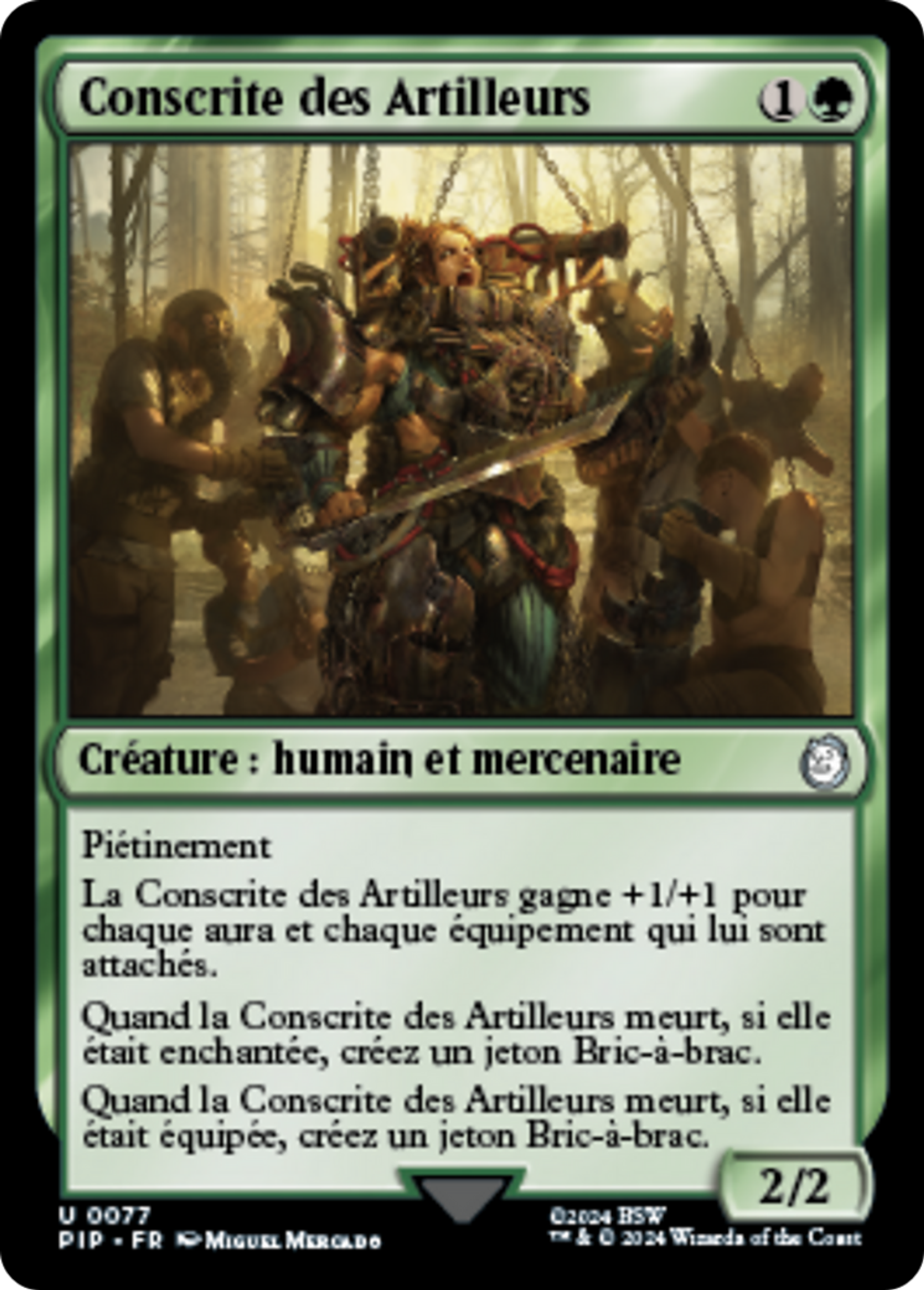 Conscrite des Artilleurs — Fallout — Magic: The Gathering
