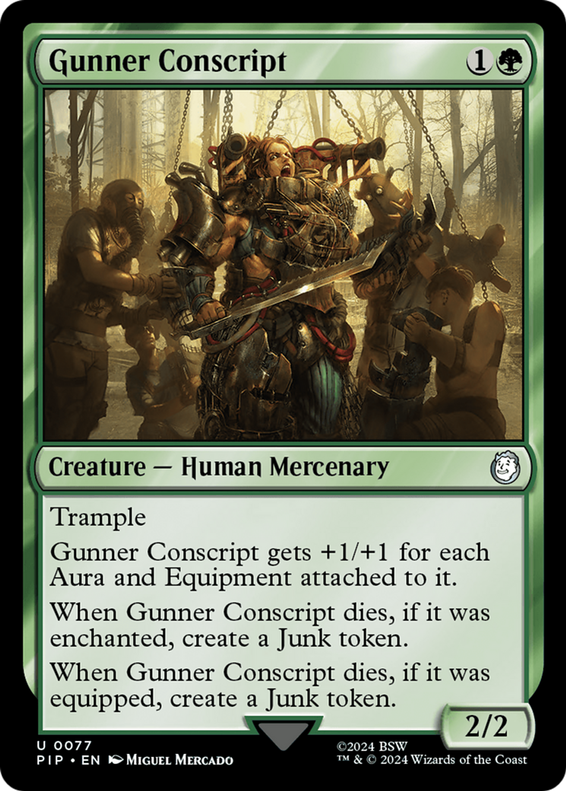 Conscrite des Artilleurs — Fallout — Magic: The Gathering