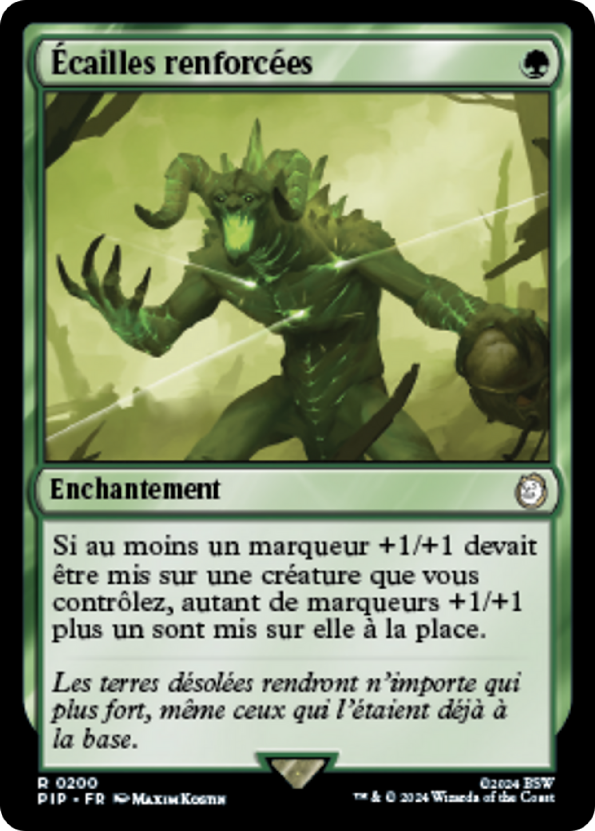 Écailles renforcées — Fallout — Magic: The Gathering