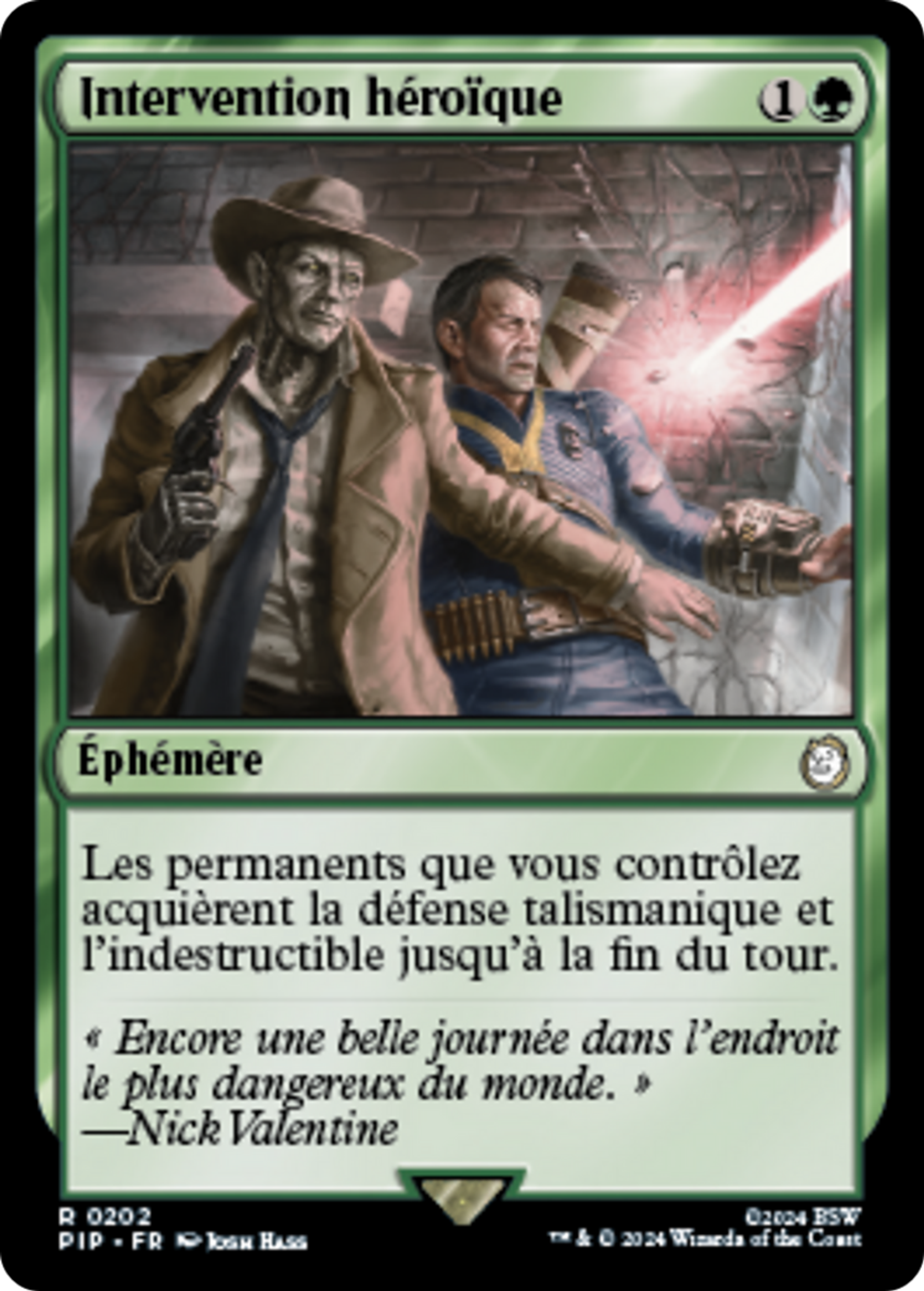 Intervention héroïque — Fallout — Magic: The Gathering