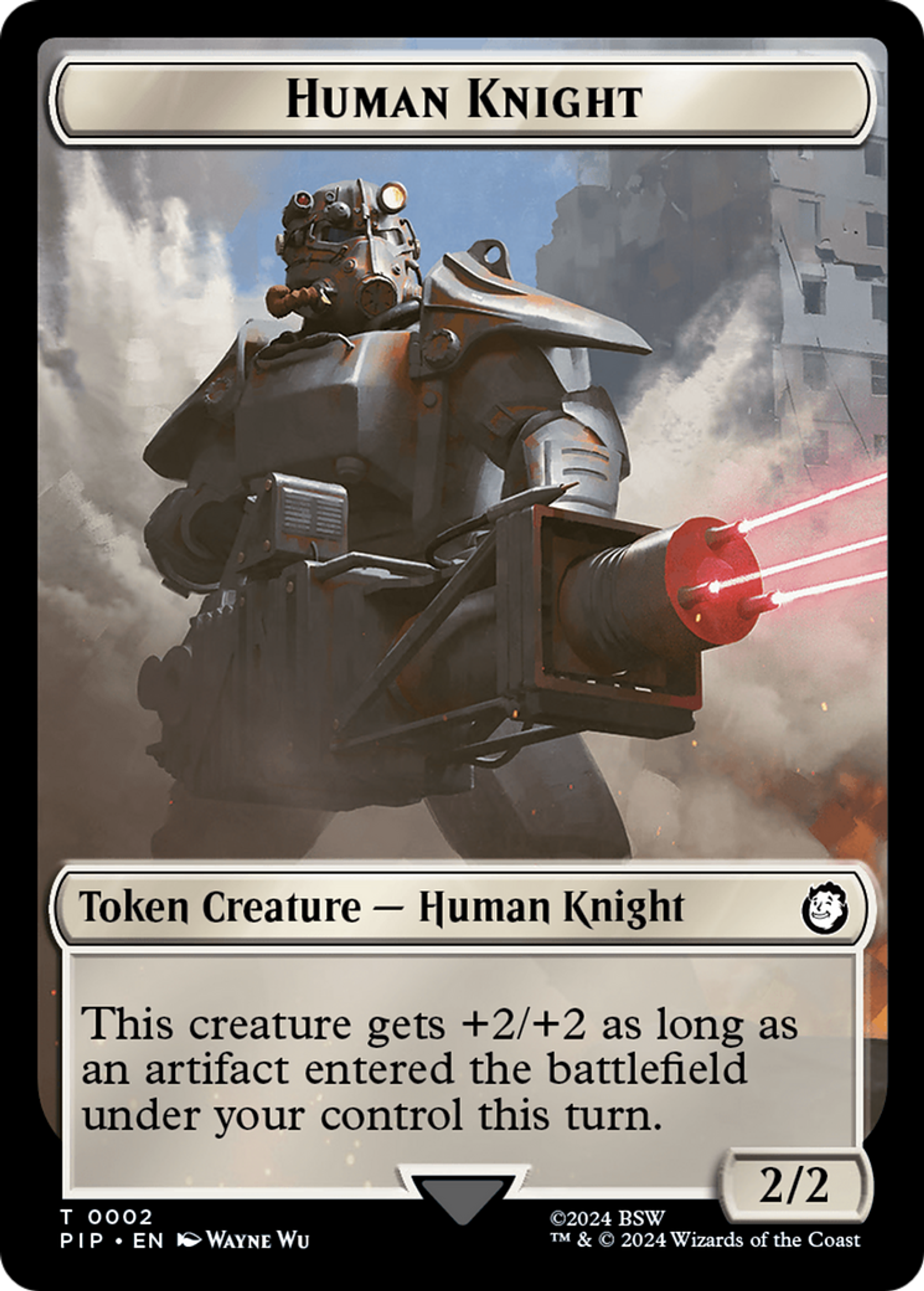 Human Knight — Fallout — Magic: The Gathering