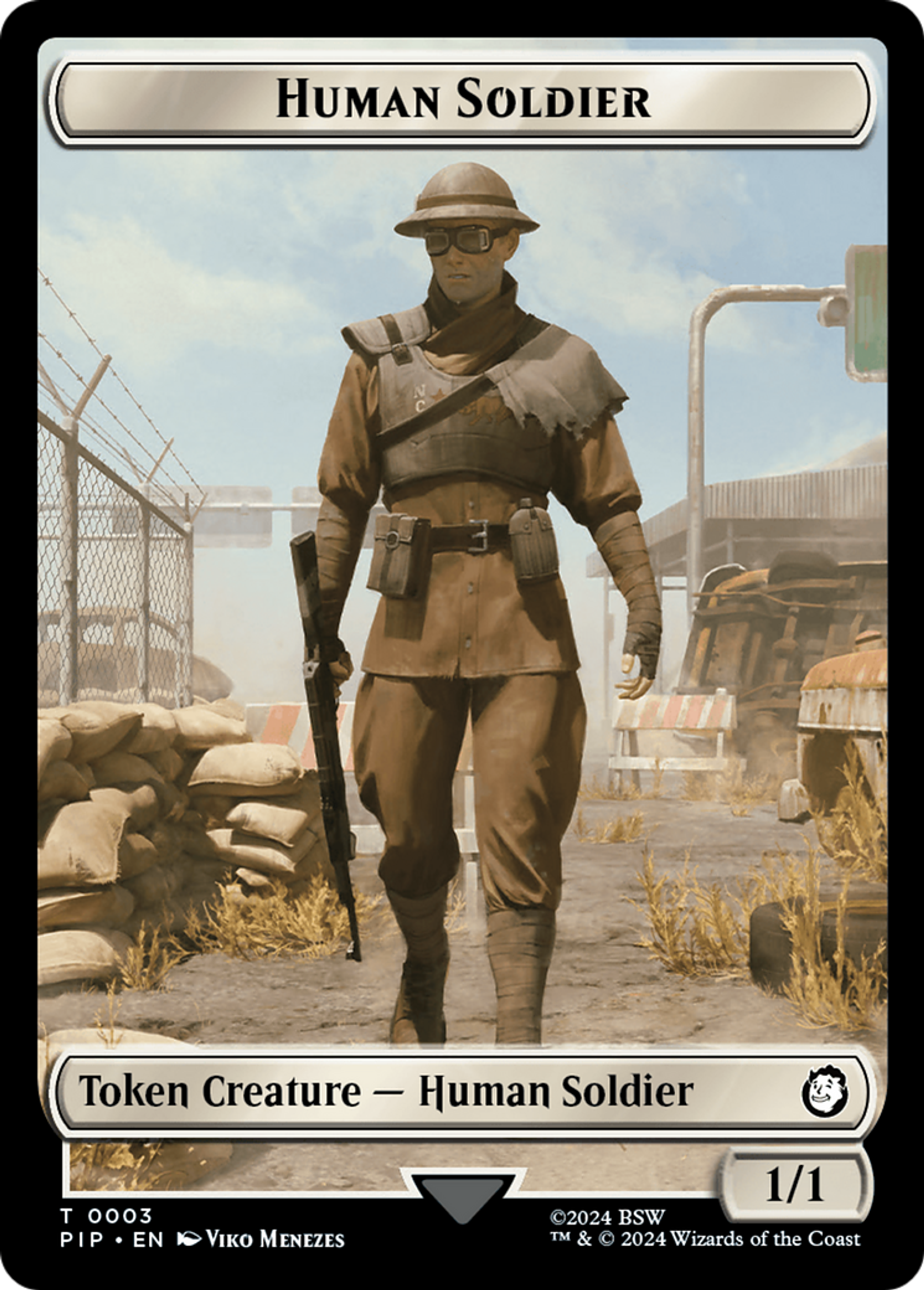 Human Soldier — Fallout — Magic: The Gathering
