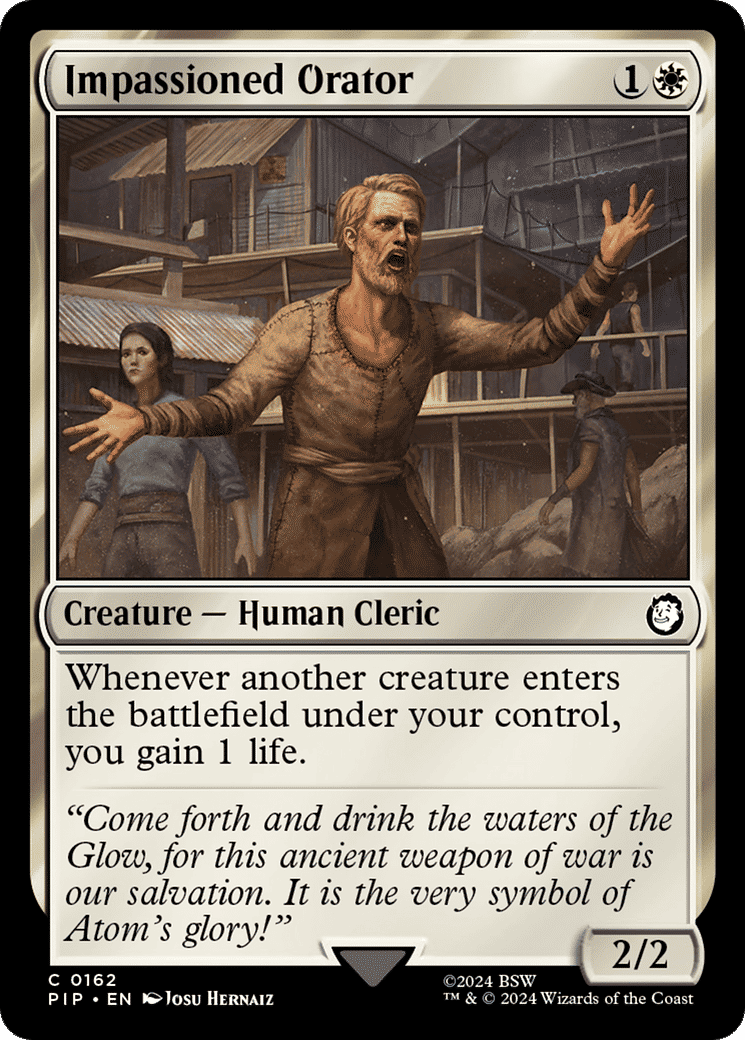 Impassioned Orator — Fallout — Magic: The Gathering