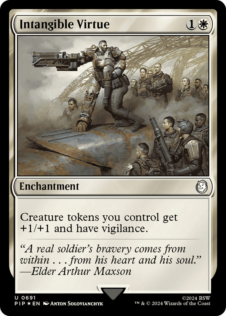 Intangible Virtue — Fallout — Magic: The Gathering