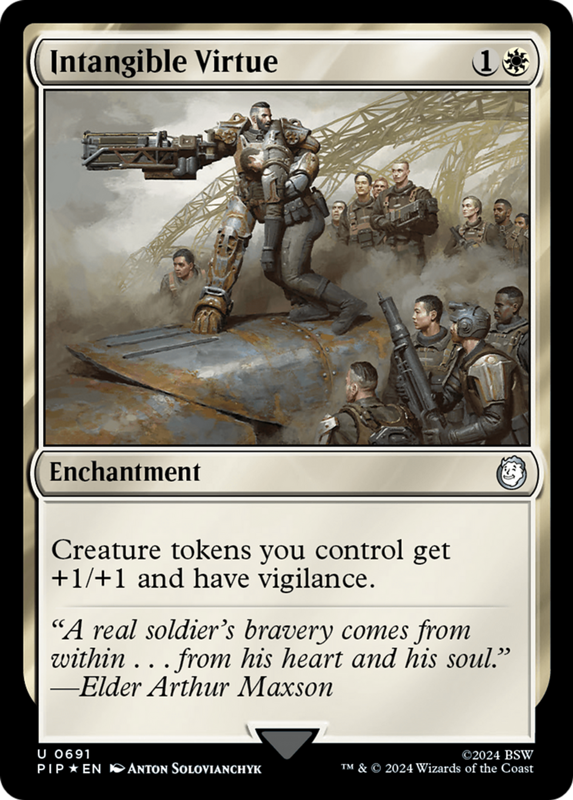 Intangible Virtue — Fallout — Magic: The Gathering