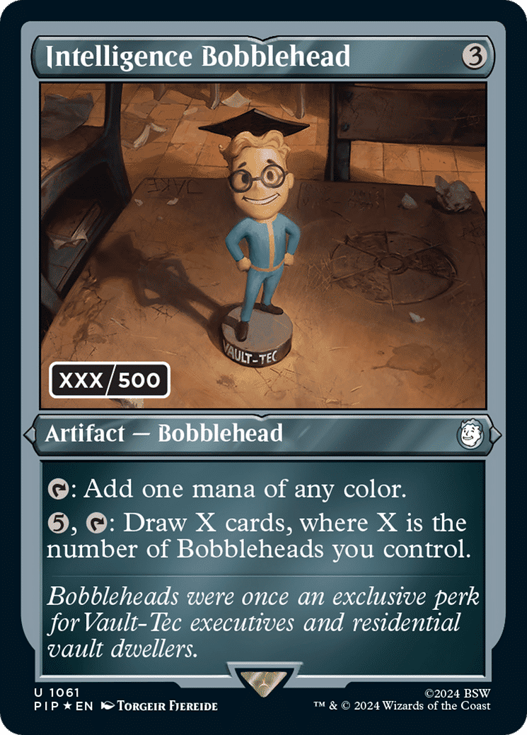 Intelligence Bobblehead — Fallout — Magic: The Gathering
