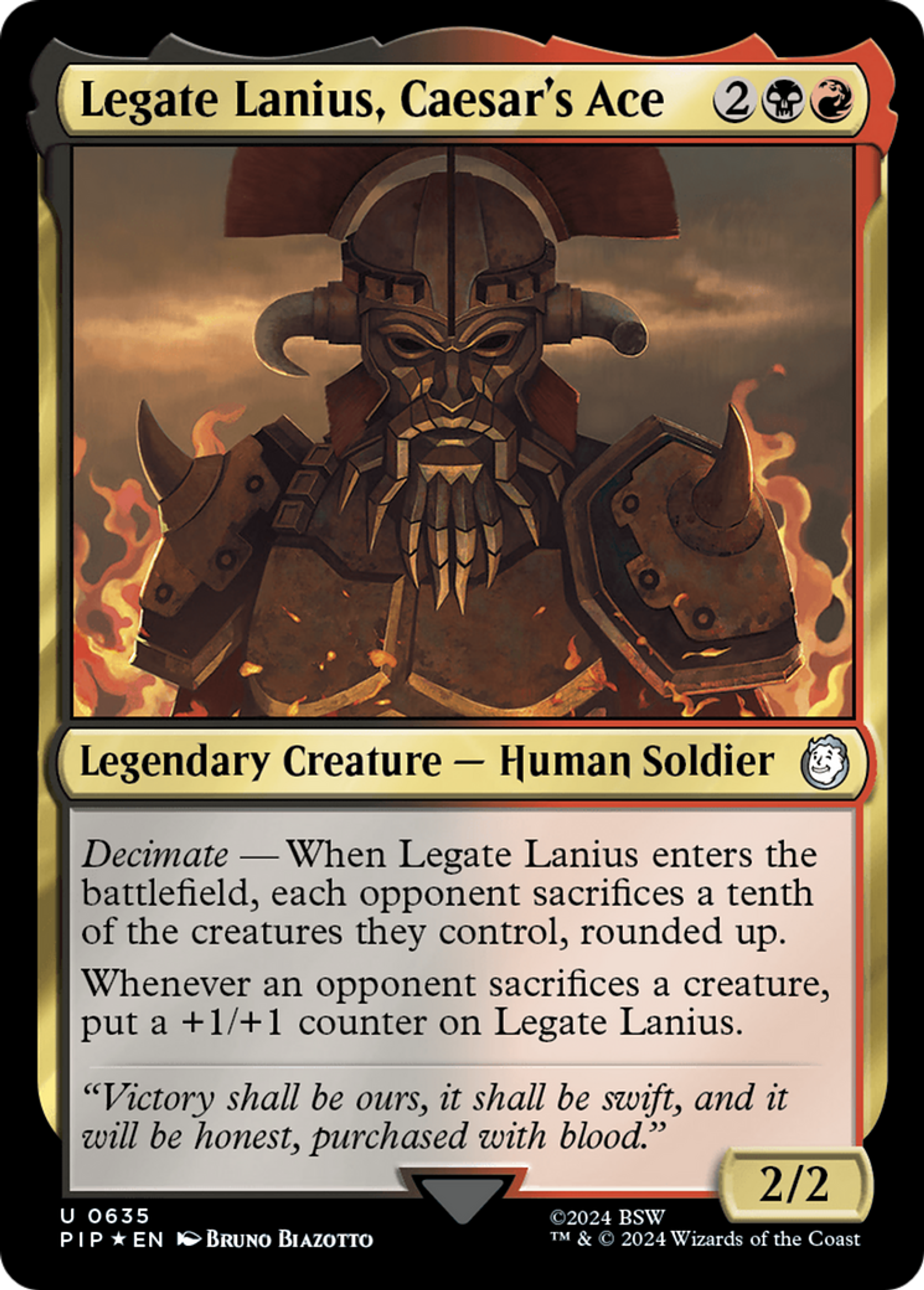 Legate Lanius, Caesar's Ace — Fallout — Magic: The Gathering
