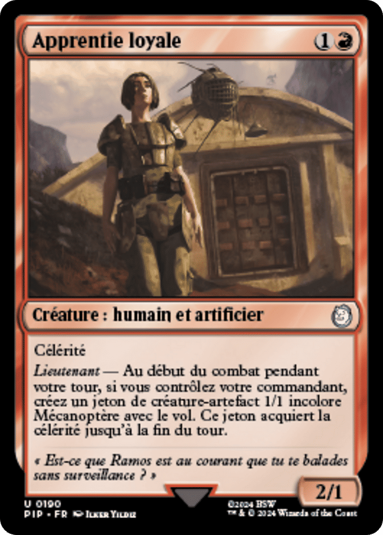 Apprentie loyale — Fallout — Magic: The Gathering
