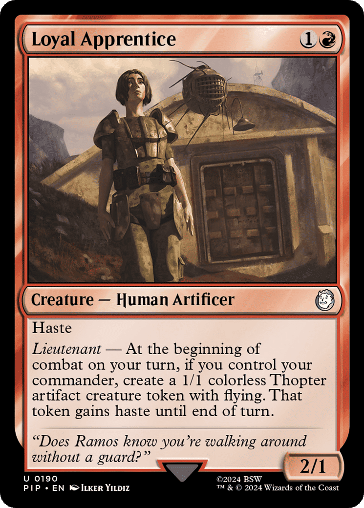 Loyal Apprentice — Fallout — Magic: The Gathering