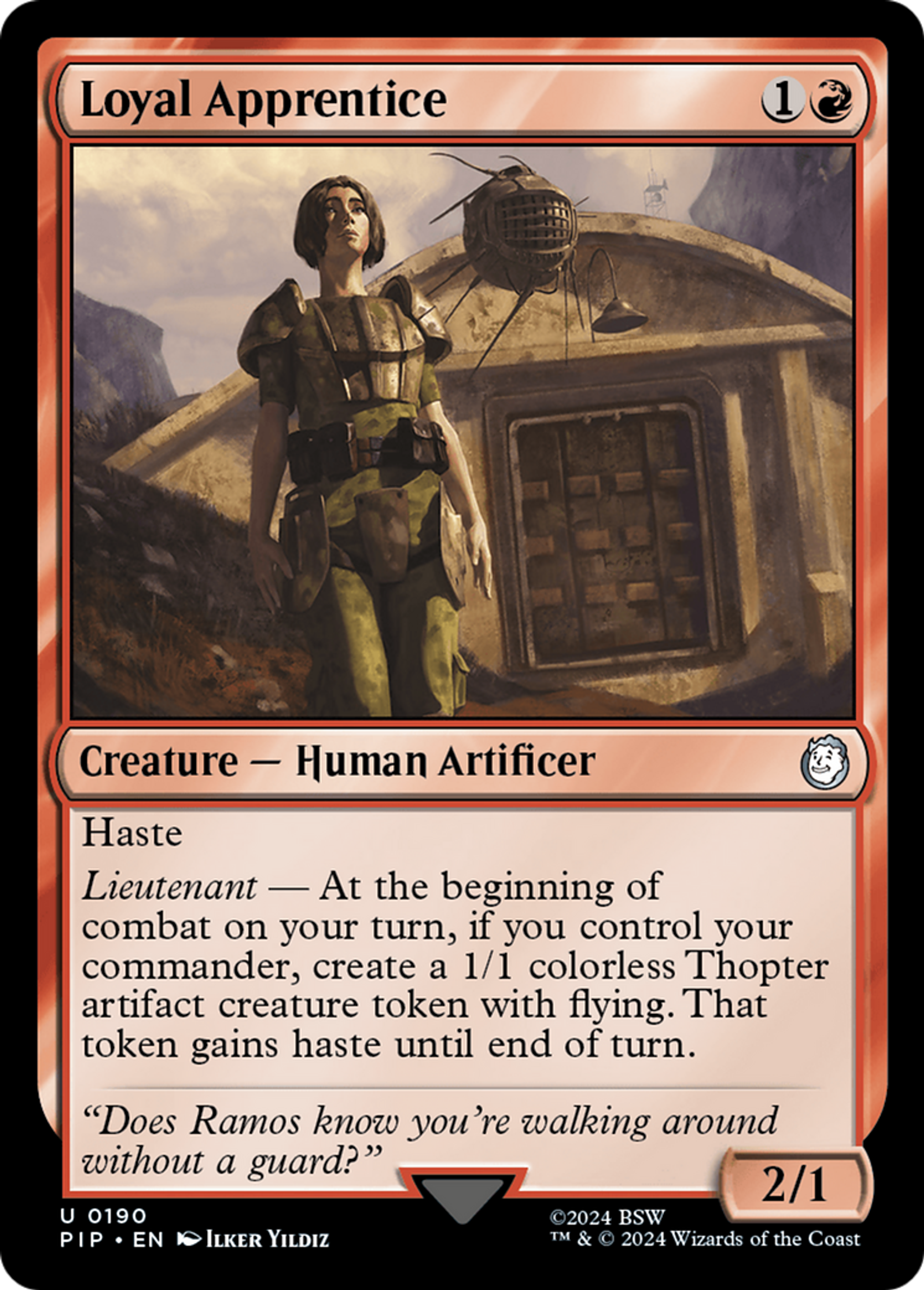 Loyal Apprentice — Fallout — Magic: The Gathering