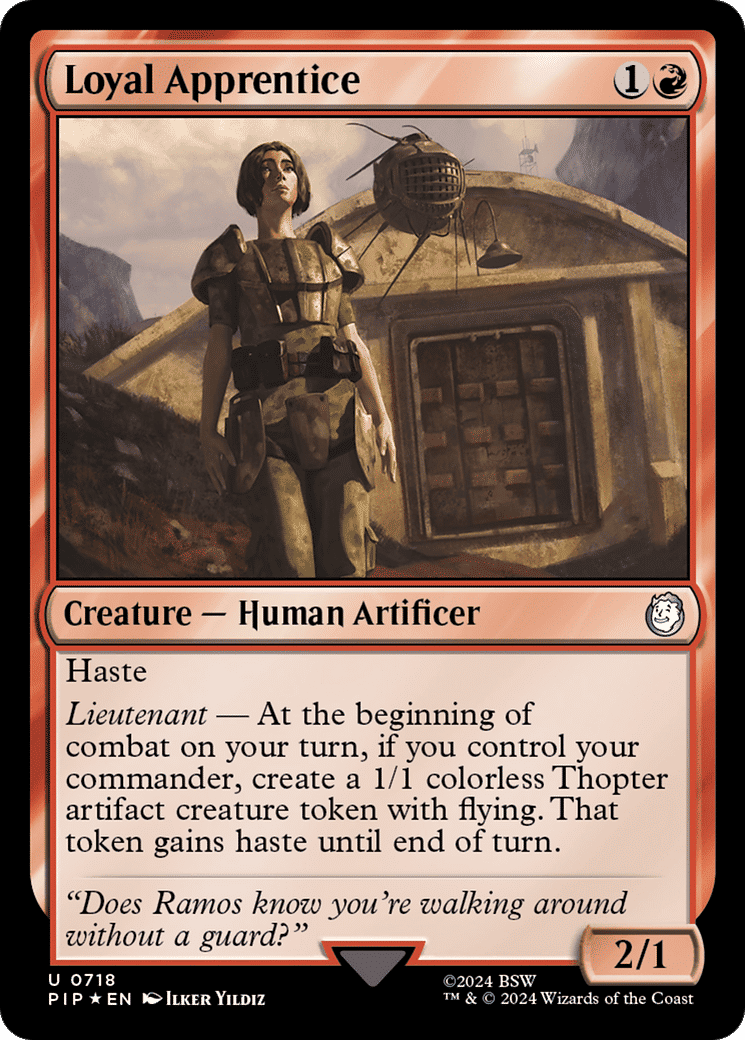 Loyal Apprentice — Fallout — Magic: The Gathering