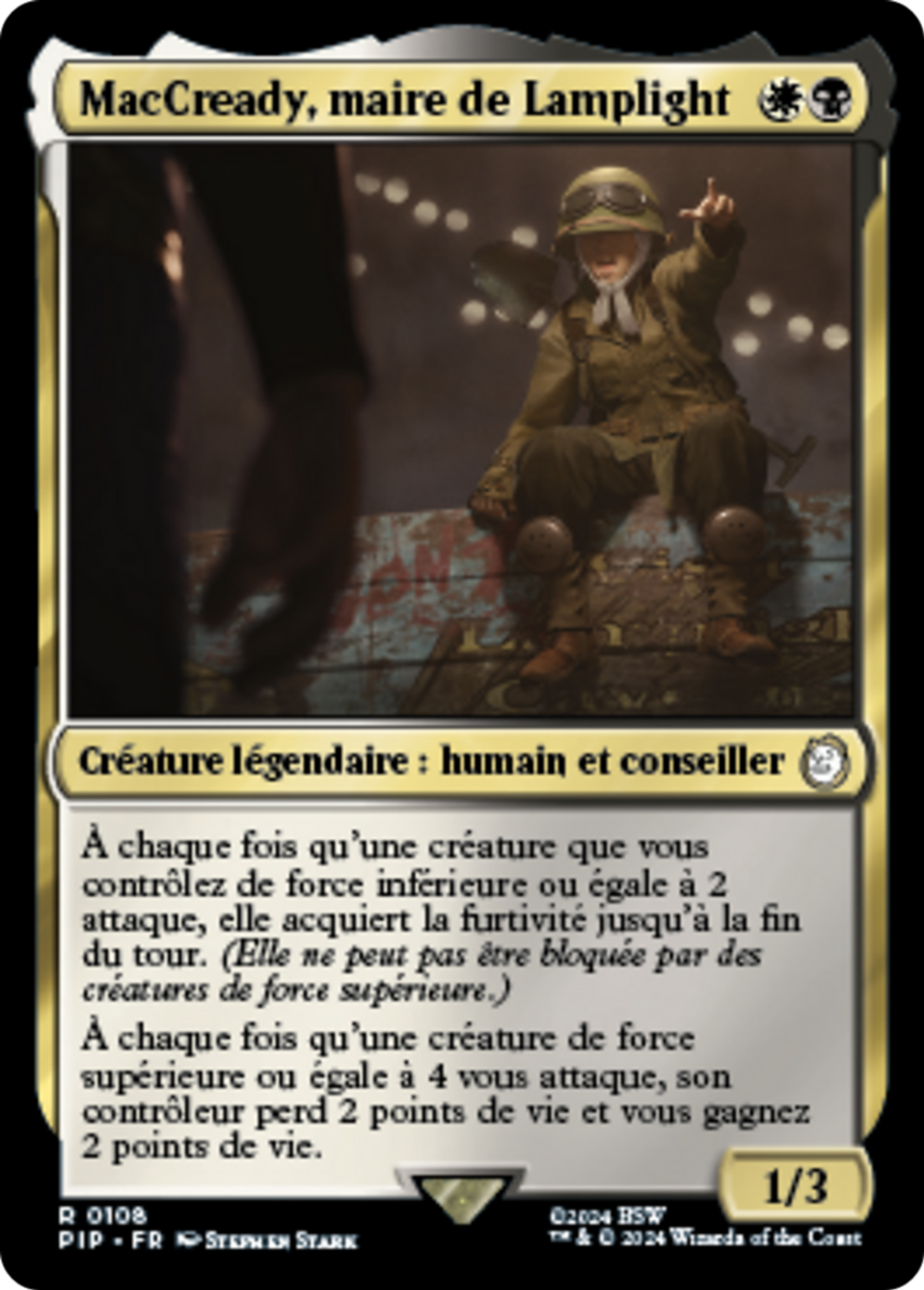 MacCready, maire de Lamplight — Fallout — Magic: The Gathering