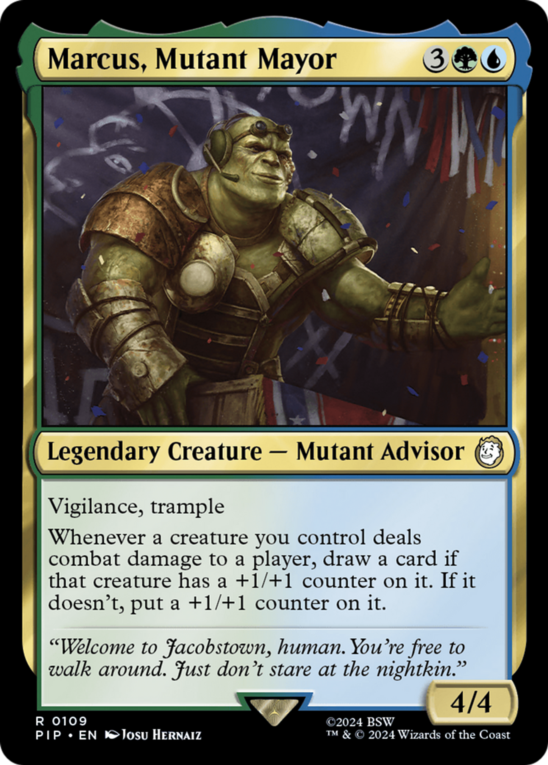 Marcus, maire mutant — Fallout — Magic: The Gathering