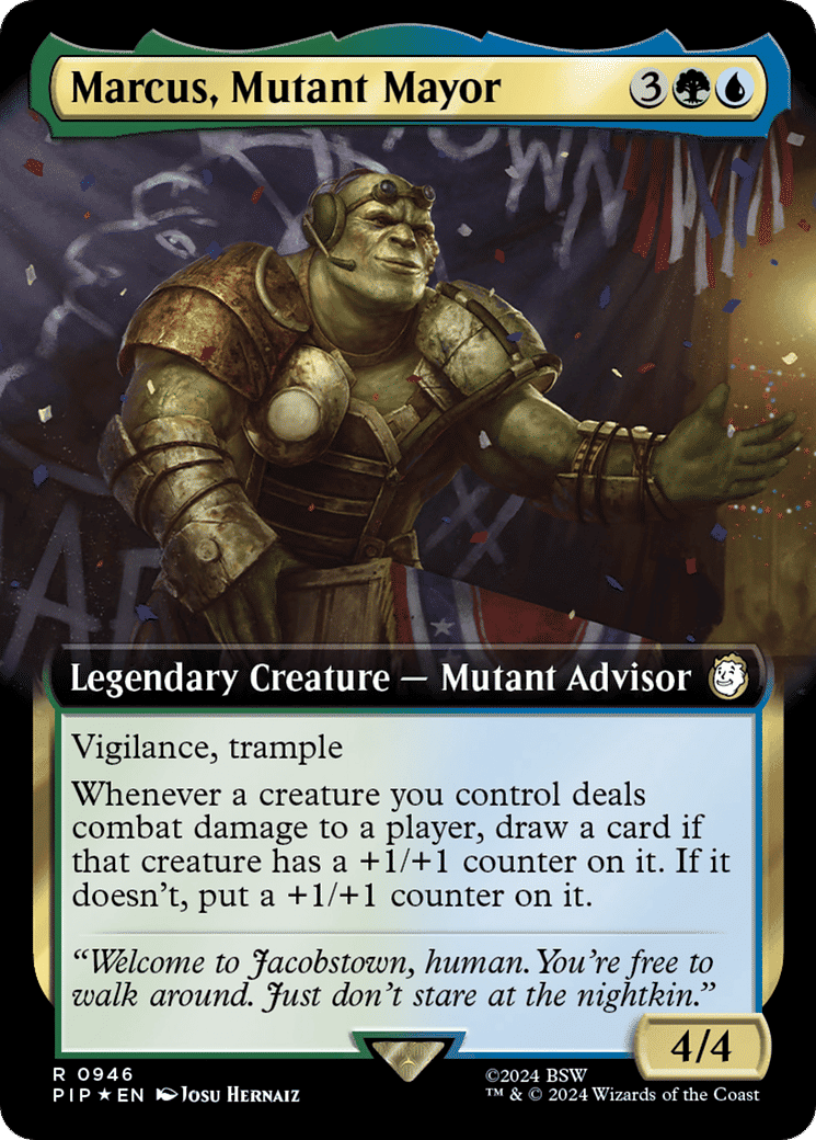 Marcus, Mutant Mayor — Fallout — Magic: The Gathering