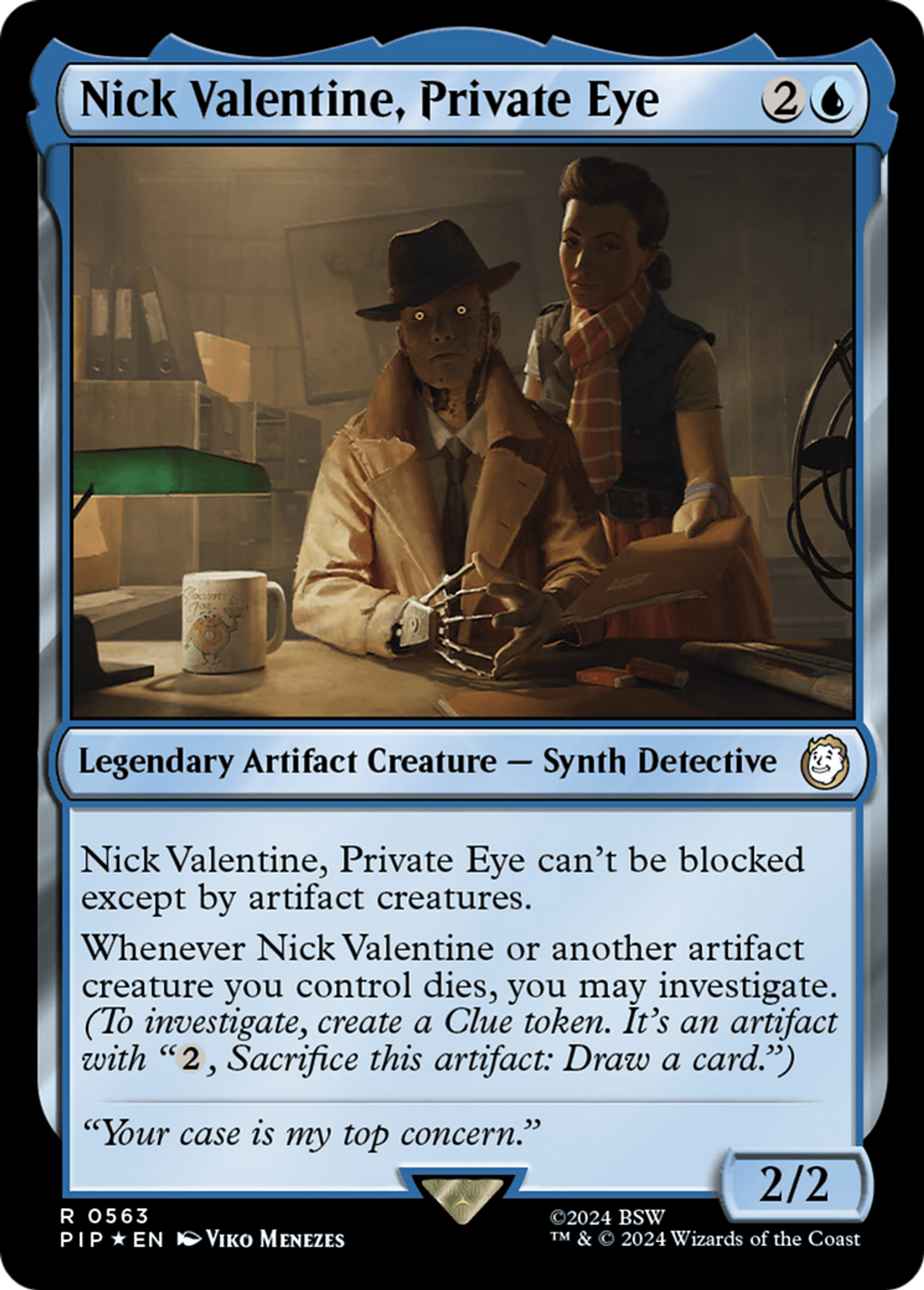 Nick Valentine, Private Eye — Fallout — Magic: The Gathering
