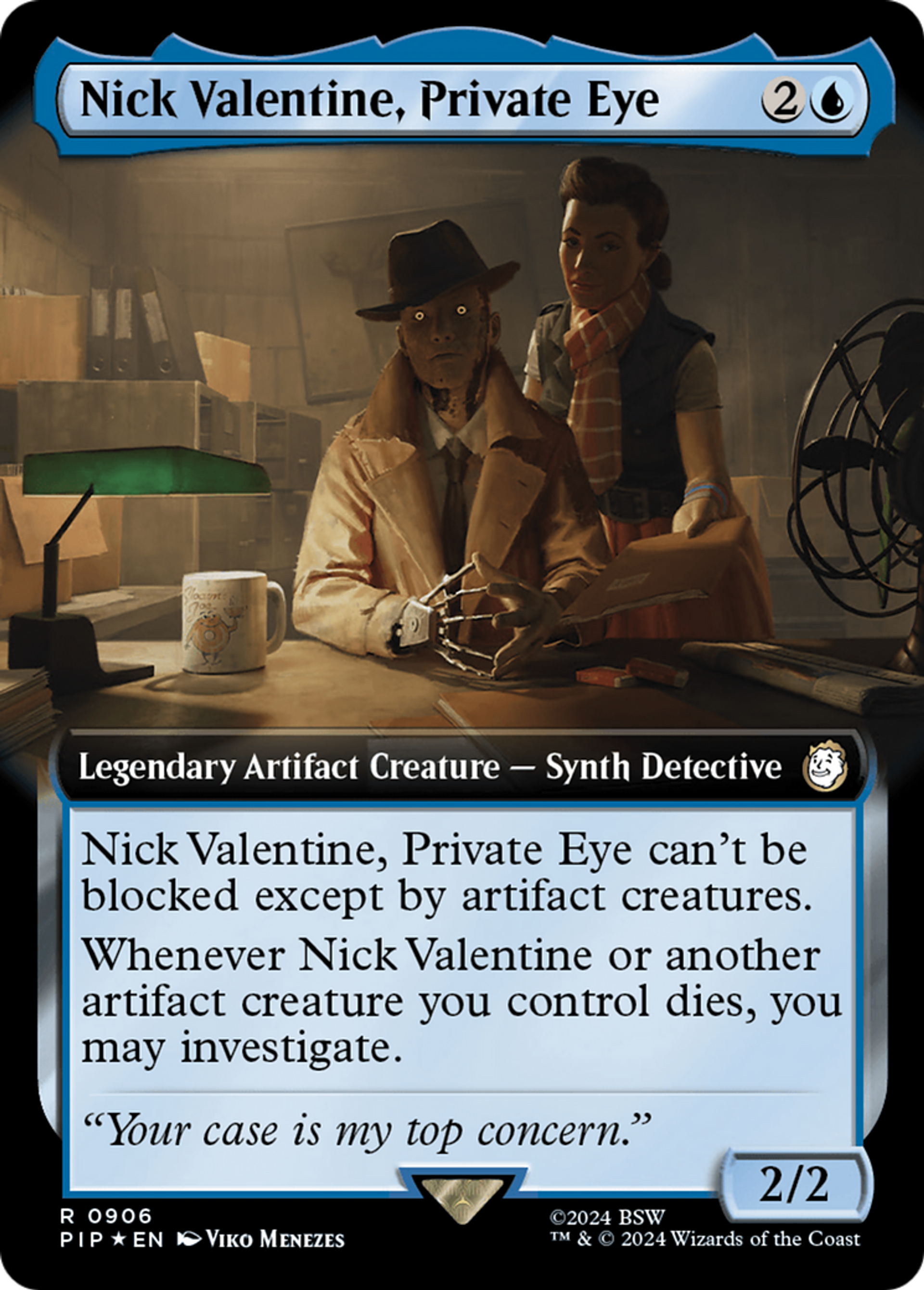 Nick Valentine, Private Eye — Fallout — Magic: The Gathering