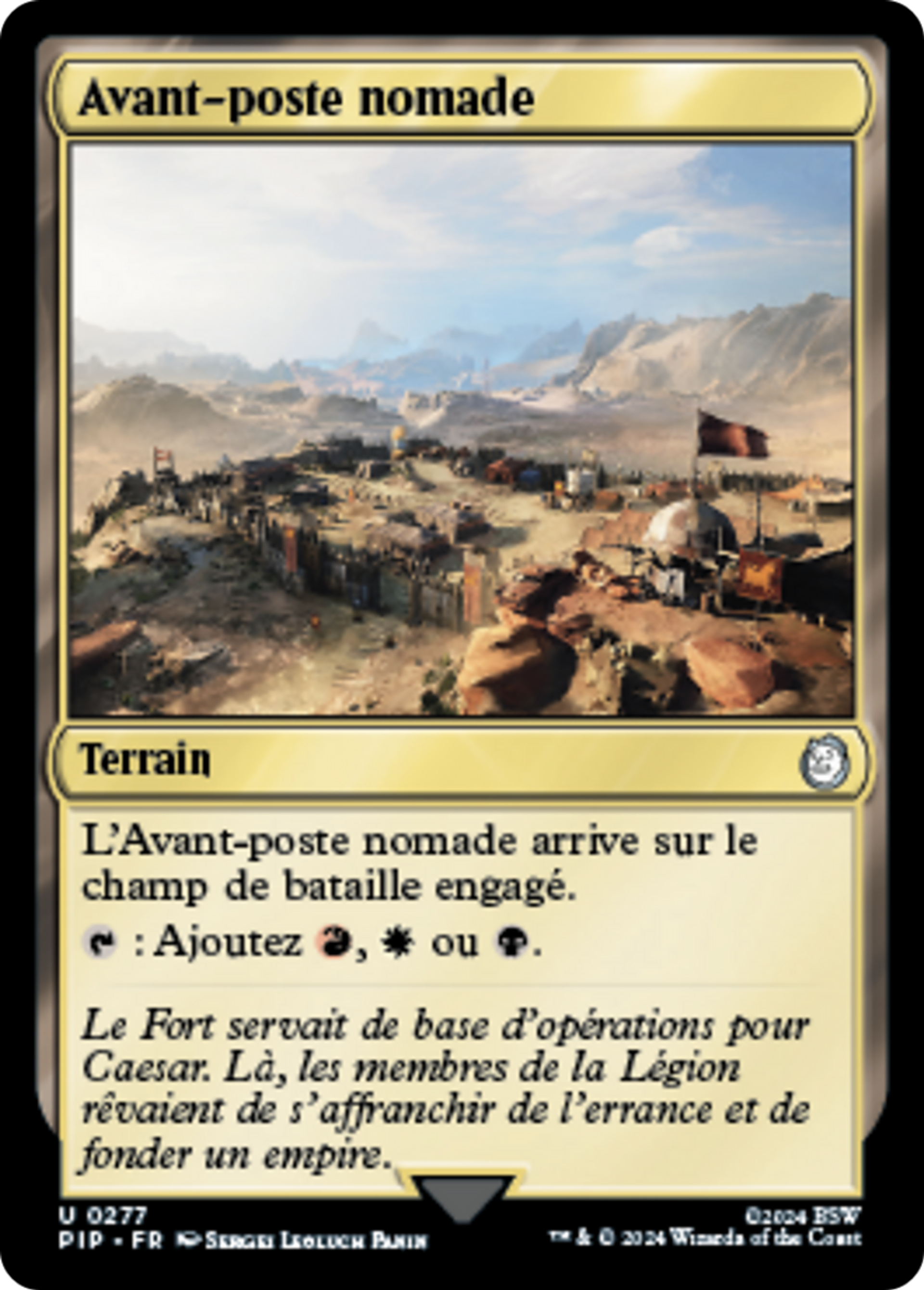 Avant-poste nomade — Fallout — Magic: The Gathering