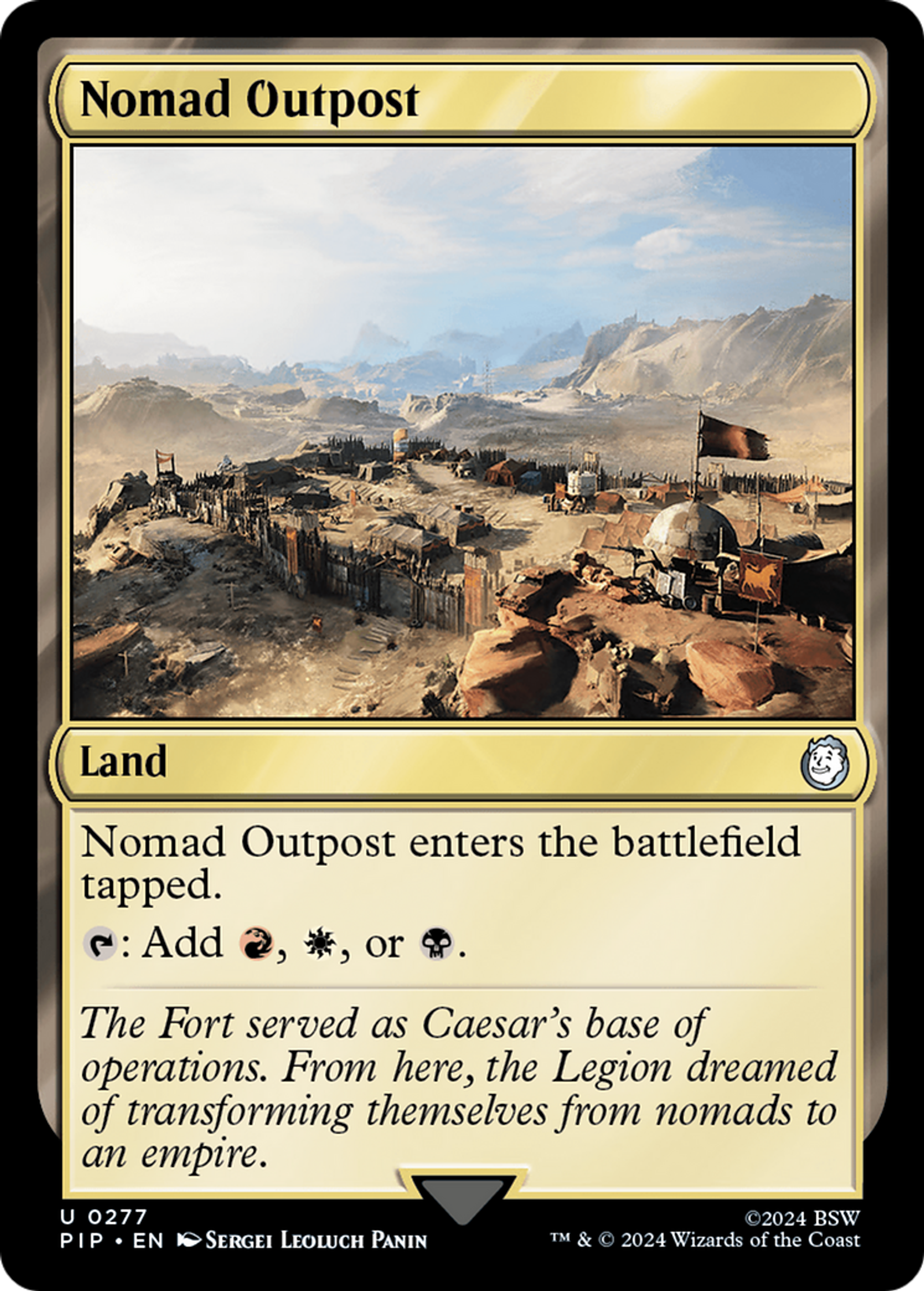 Nomad Outpost — Fallout — Magic: The Gathering