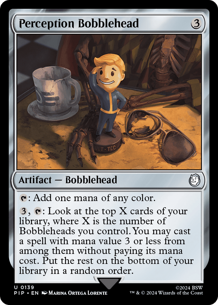 Perception Bobblehead — Fallout — Magic: The Gathering