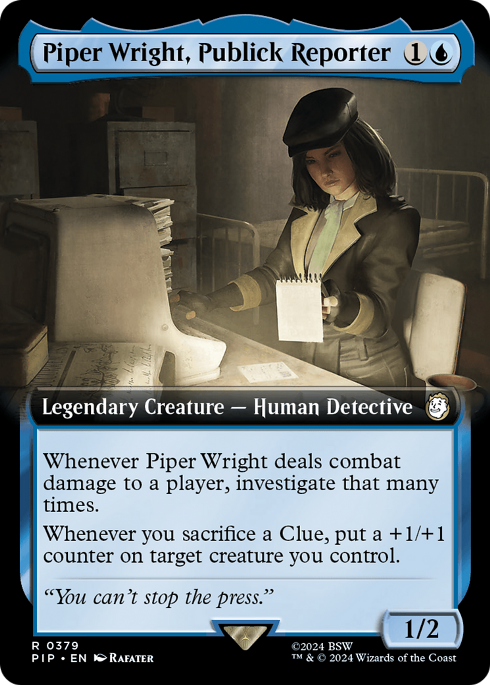 Piper Wright, Publick Reporter — Fallout — Magic: The Gathering