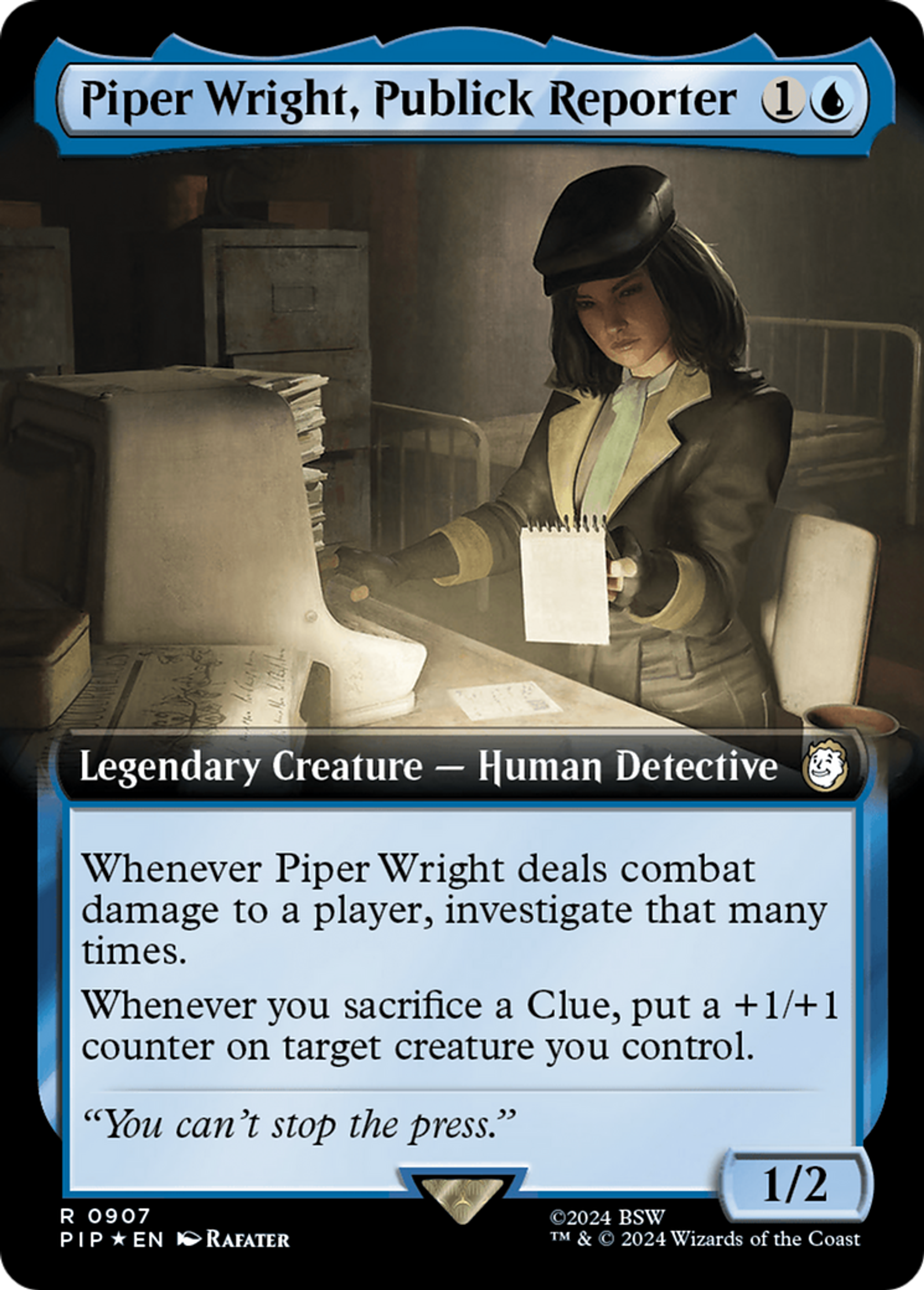Piper Wright, Publick Reporter — Fallout — Magic: The Gathering