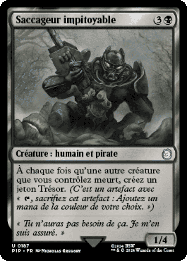 Saccageur impitoyable — Fallout — Magic: The Gathering