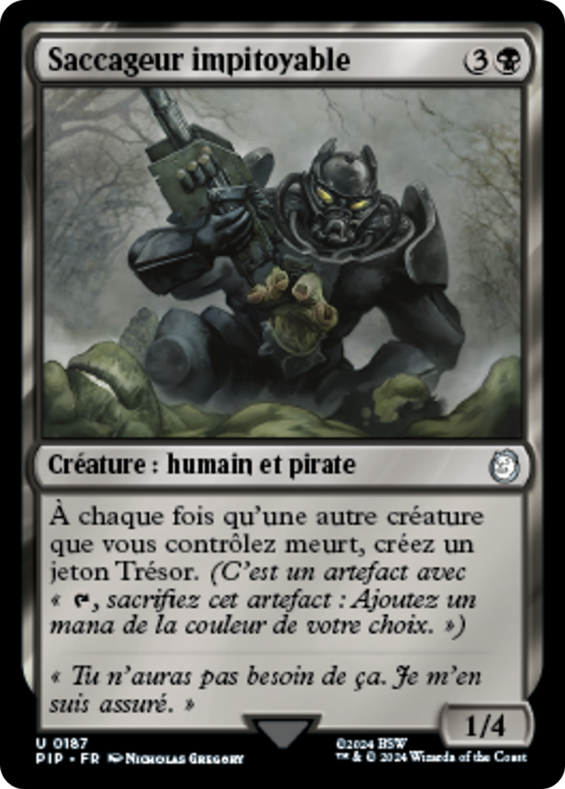 Saccageur impitoyable — Fallout — Magic: The Gathering