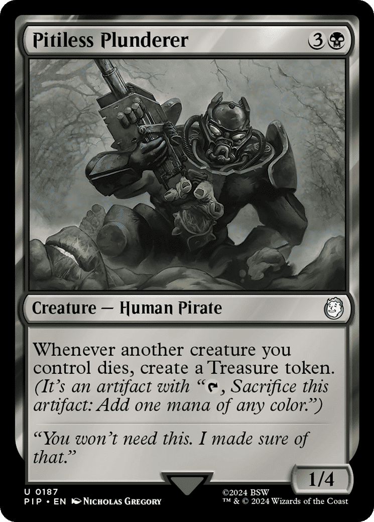 Pitiless Plunderer — Fallout — Magic: The Gathering