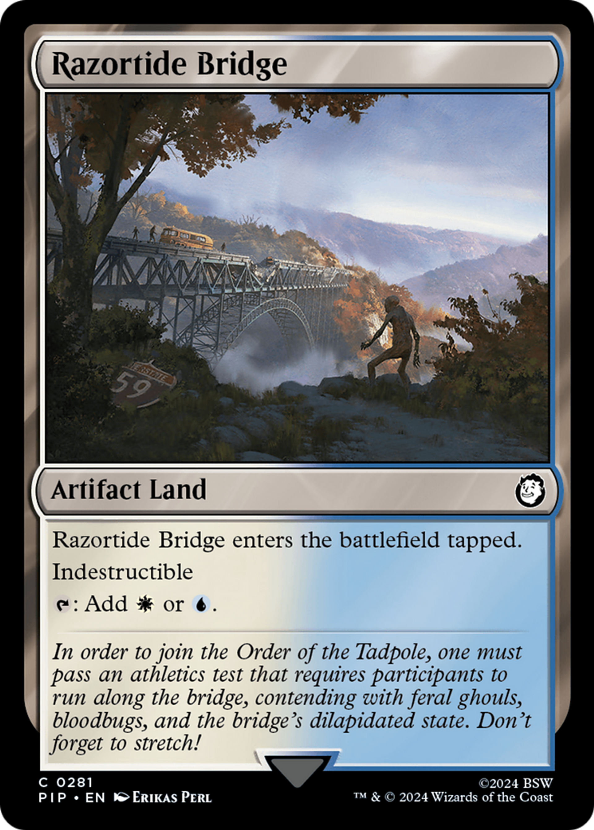 Razortide Bridge — Fallout — Magic: The Gathering
