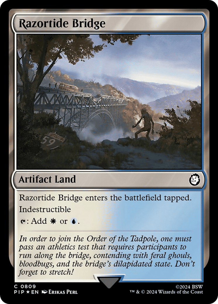 Razortide Bridge — Fallout — Magic: The Gathering