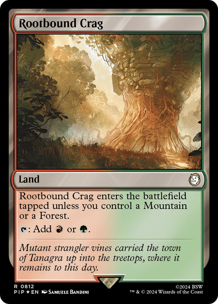 Rootbound Crag — Fallout — Magic: The Gathering
