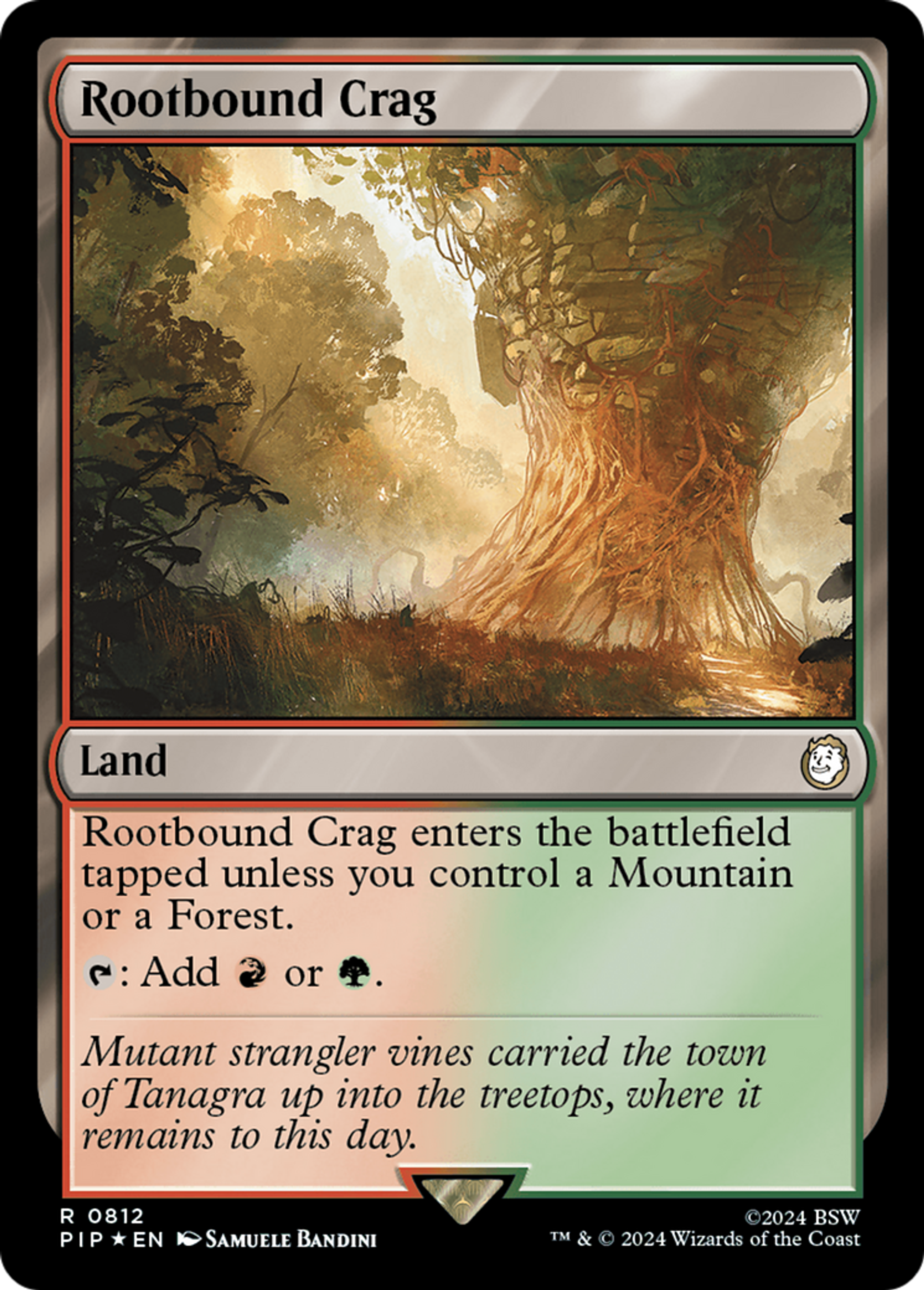 Rootbound Crag — Fallout — Magic: The Gathering