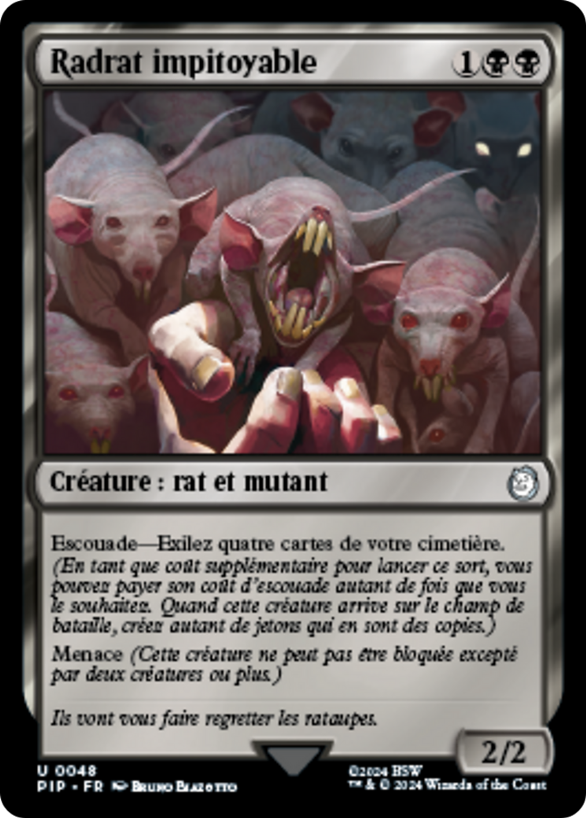 Radrat impitoyable — Fallout — Magic: The Gathering