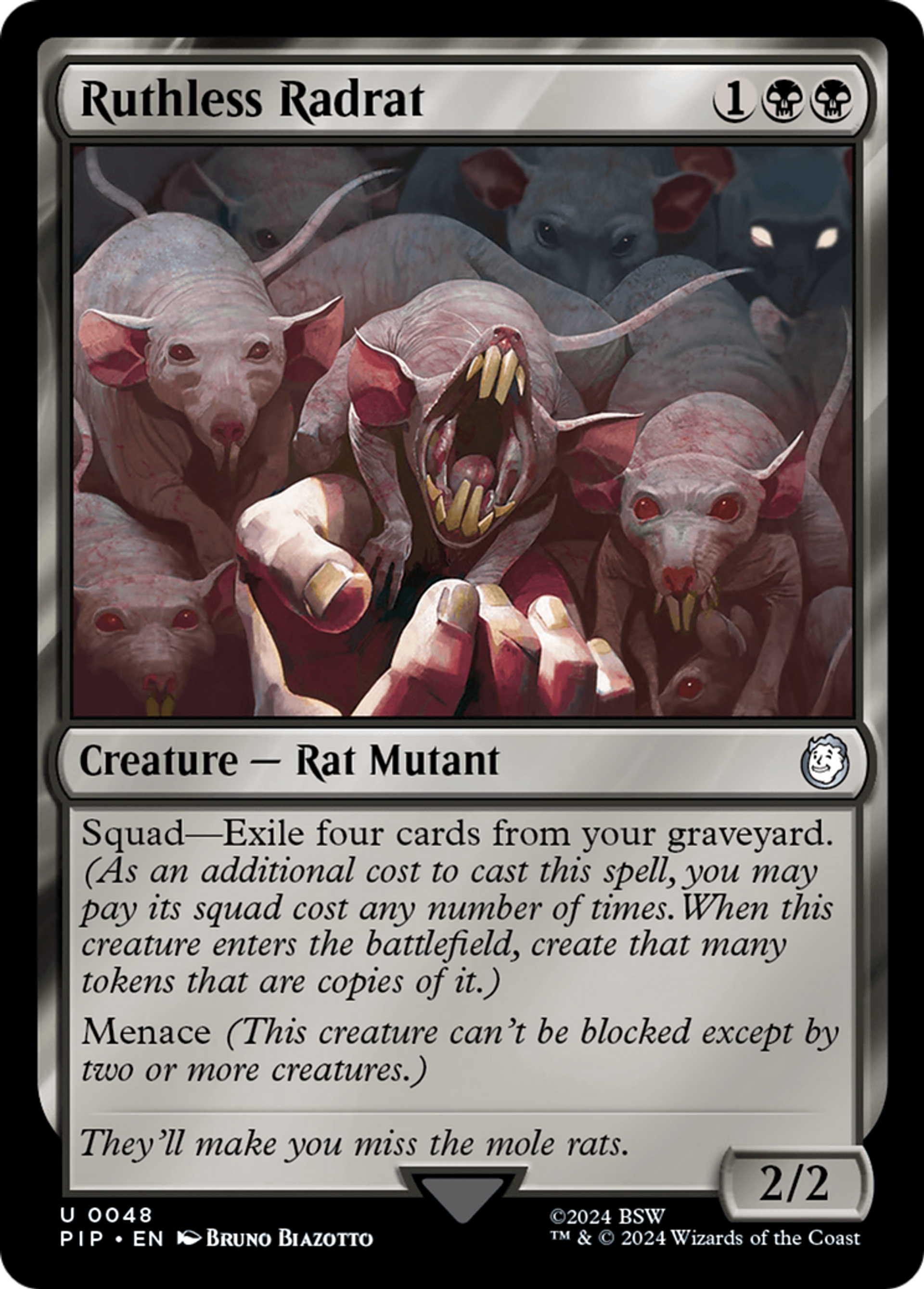 Radrat impitoyable — Fallout — Magic: The Gathering