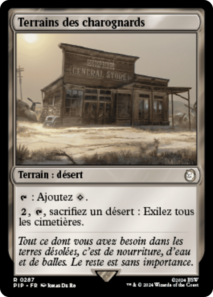 Terrains des charognards — Fallout — Magic: The Gathering