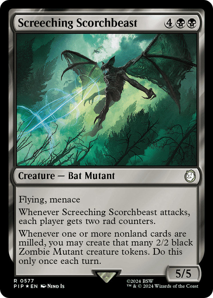 Screeching Scorchbeast — Fallout — Magic: The Gathering