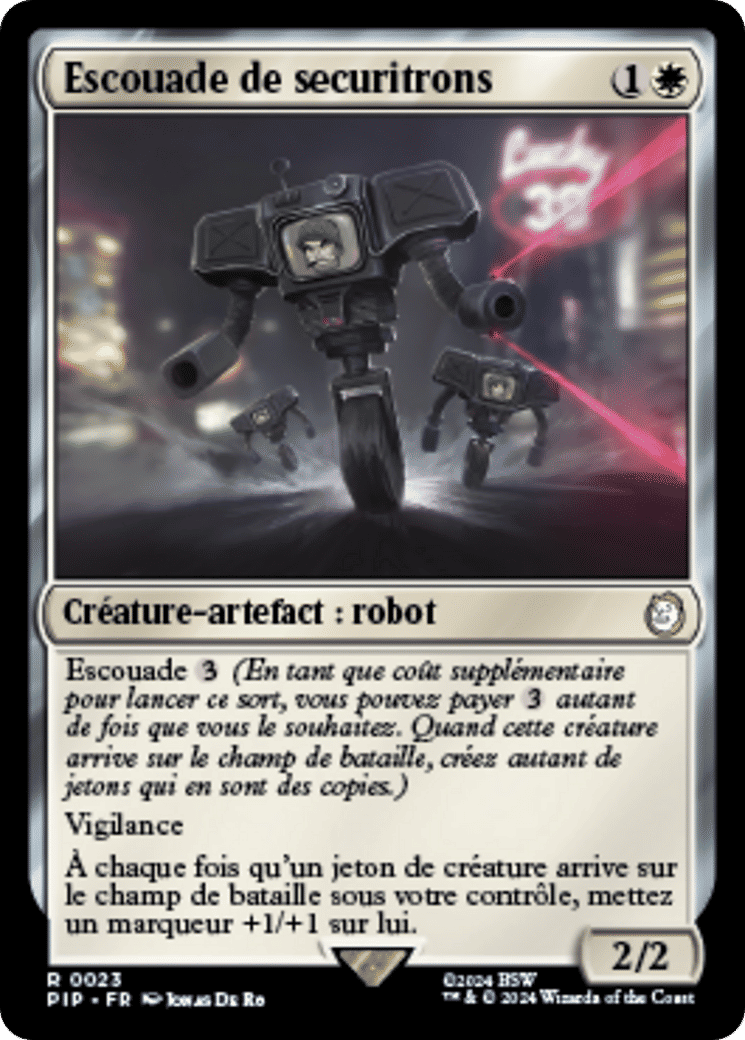 Escouade de securitrons — Fallout — Magic: The Gathering