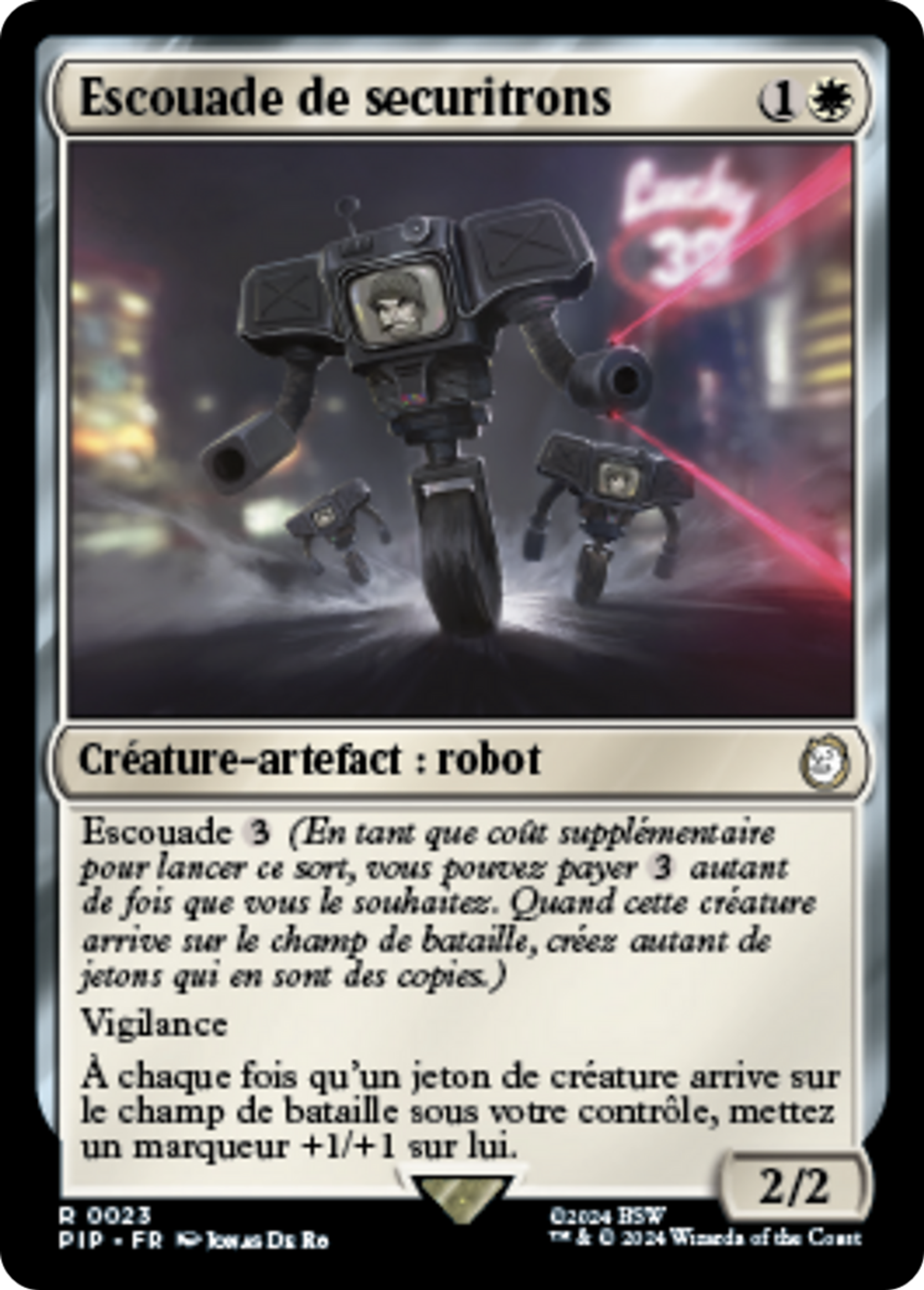 Escouade de securitrons — Fallout — Magic: The Gathering
