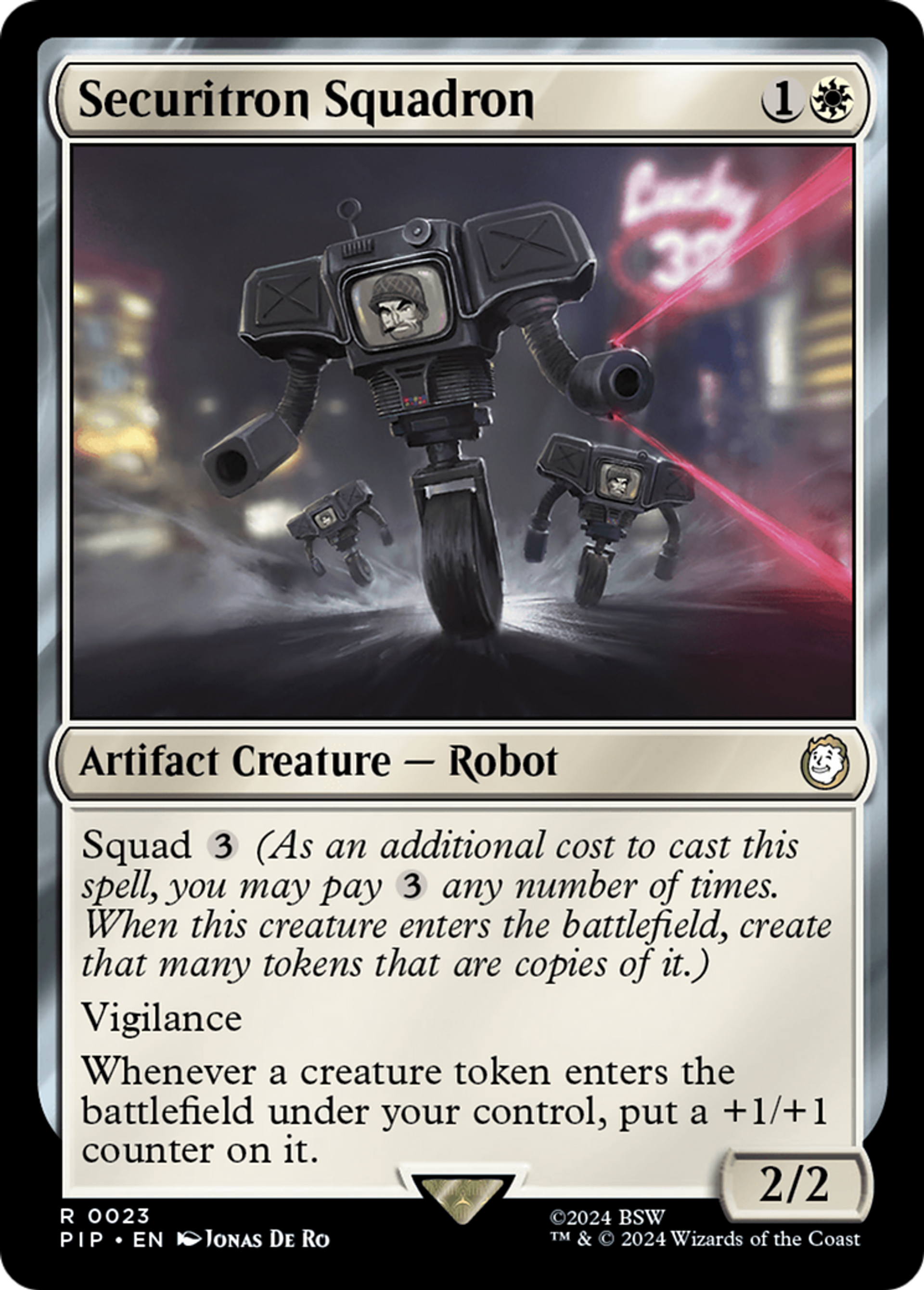 Escouade de securitrons — Fallout — Magic: The Gathering