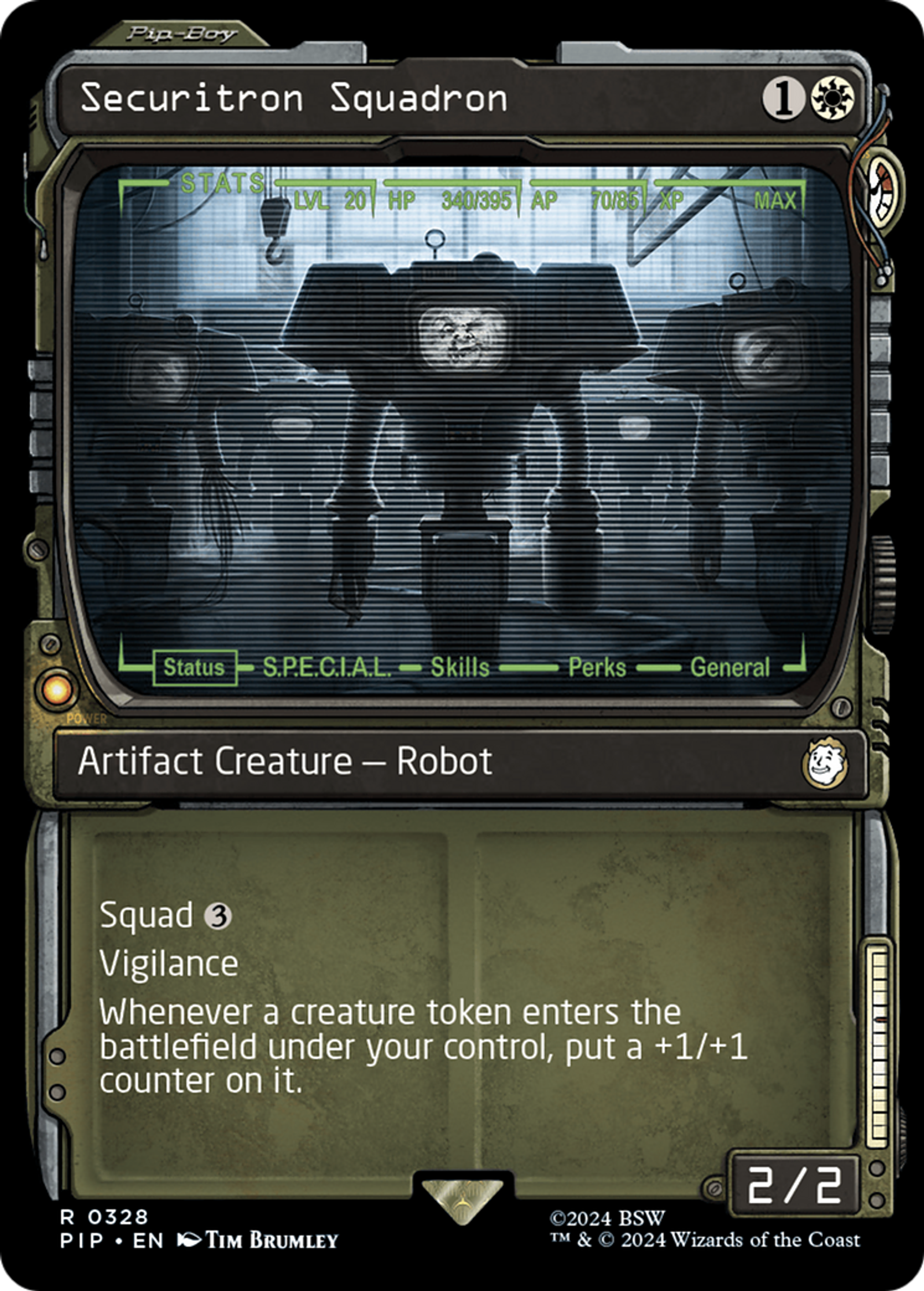 Escouade de securitrons — Fallout — Magic: The Gathering