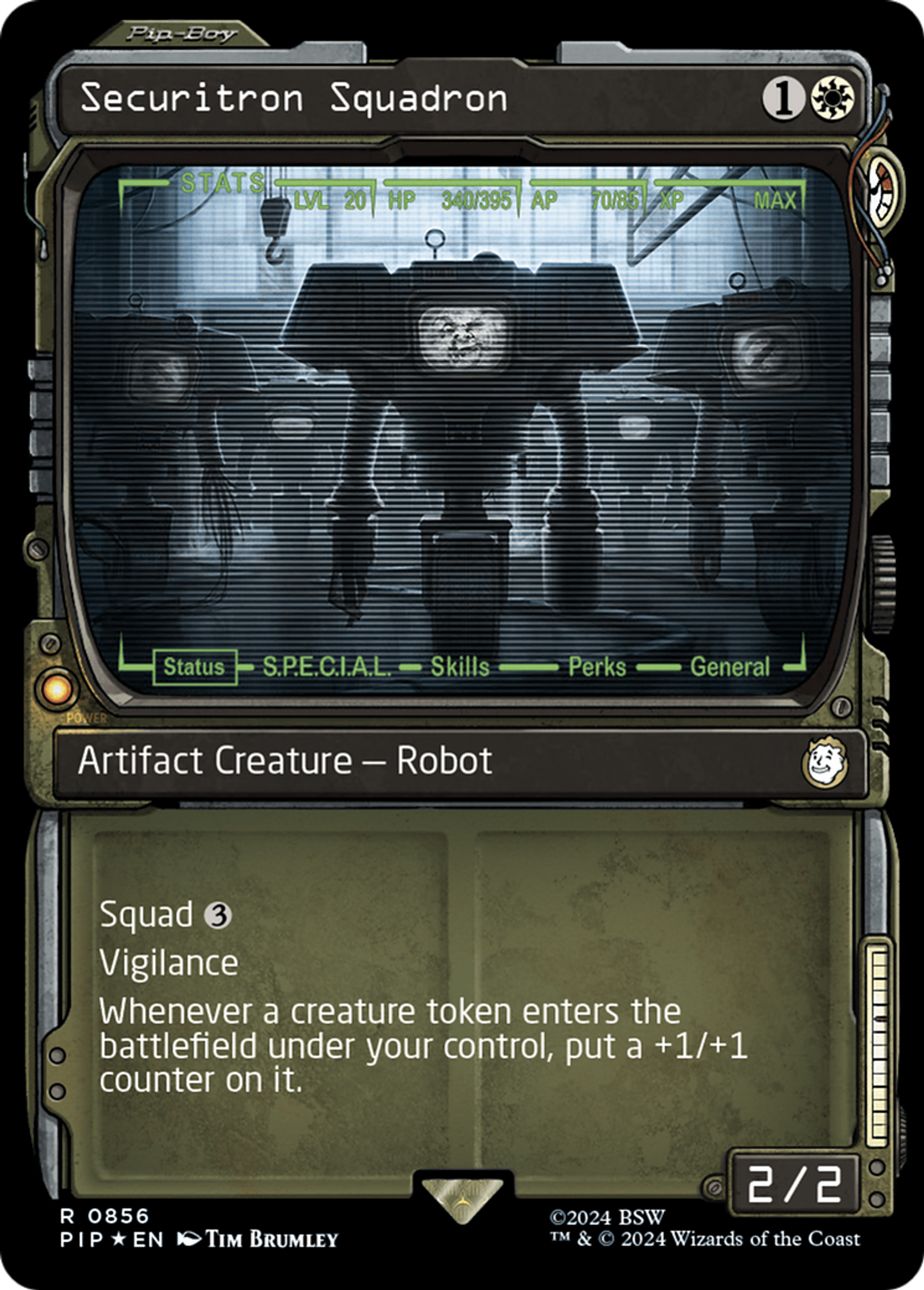 Escouade de securitrons — Fallout — Magic: The Gathering