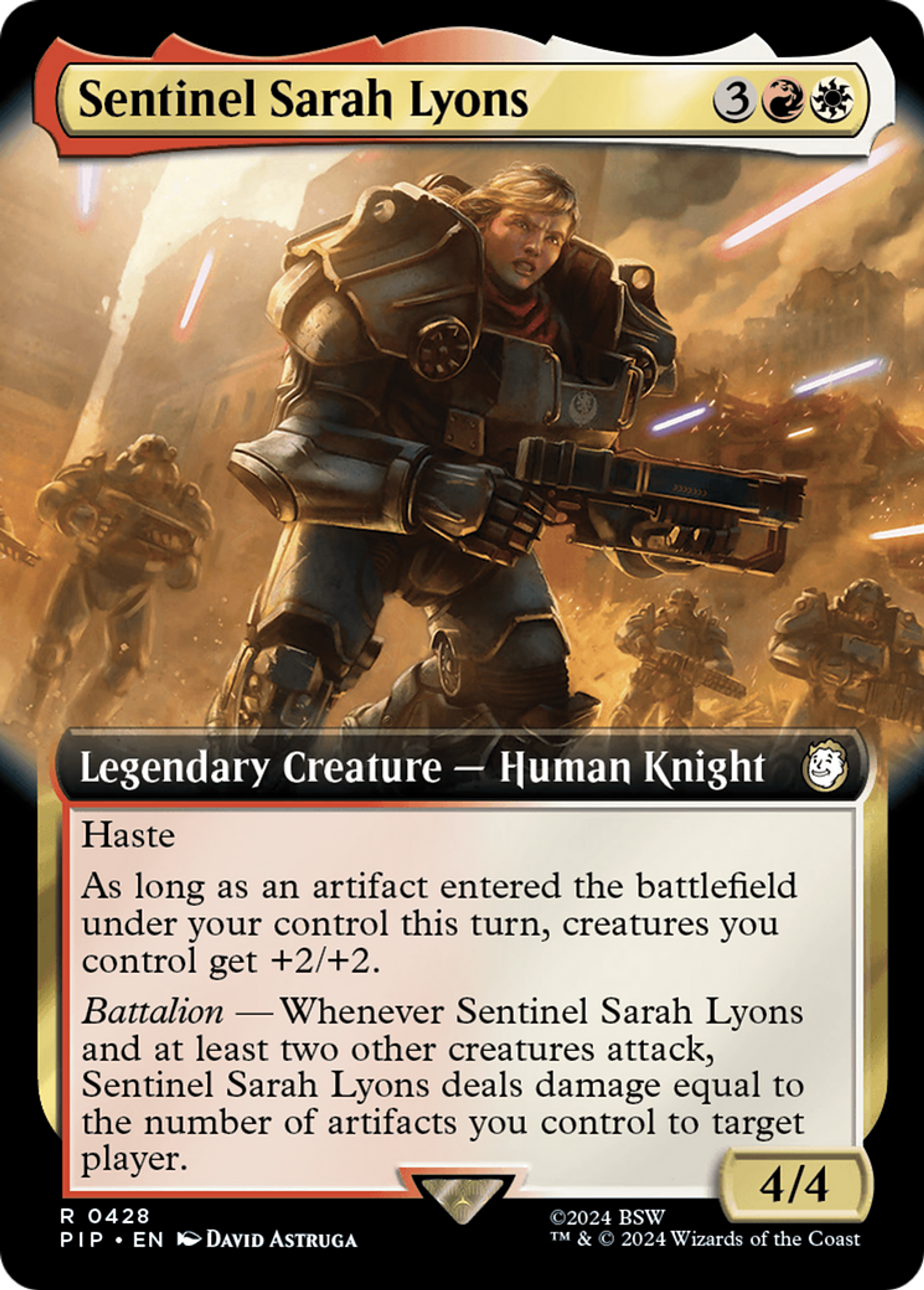 Sentinelle Sarah Lyons — Fallout — Magic: The Gathering