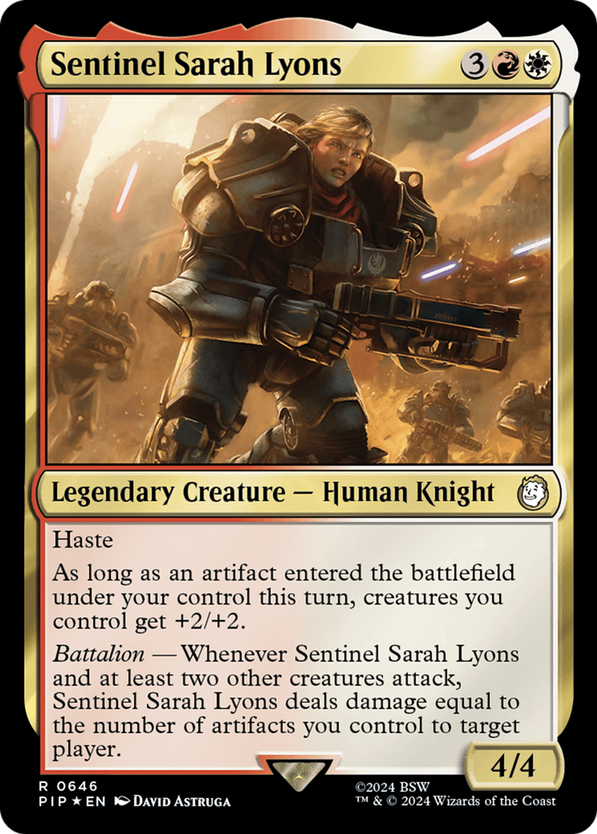 Sentinel Sarah Lyons — Fallout — Magic: The Gathering