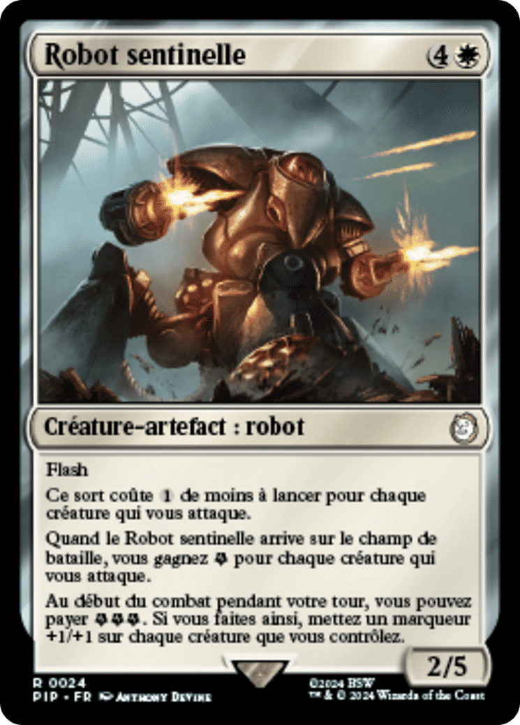 Robot sentinelle — Fallout — Magic: The Gathering