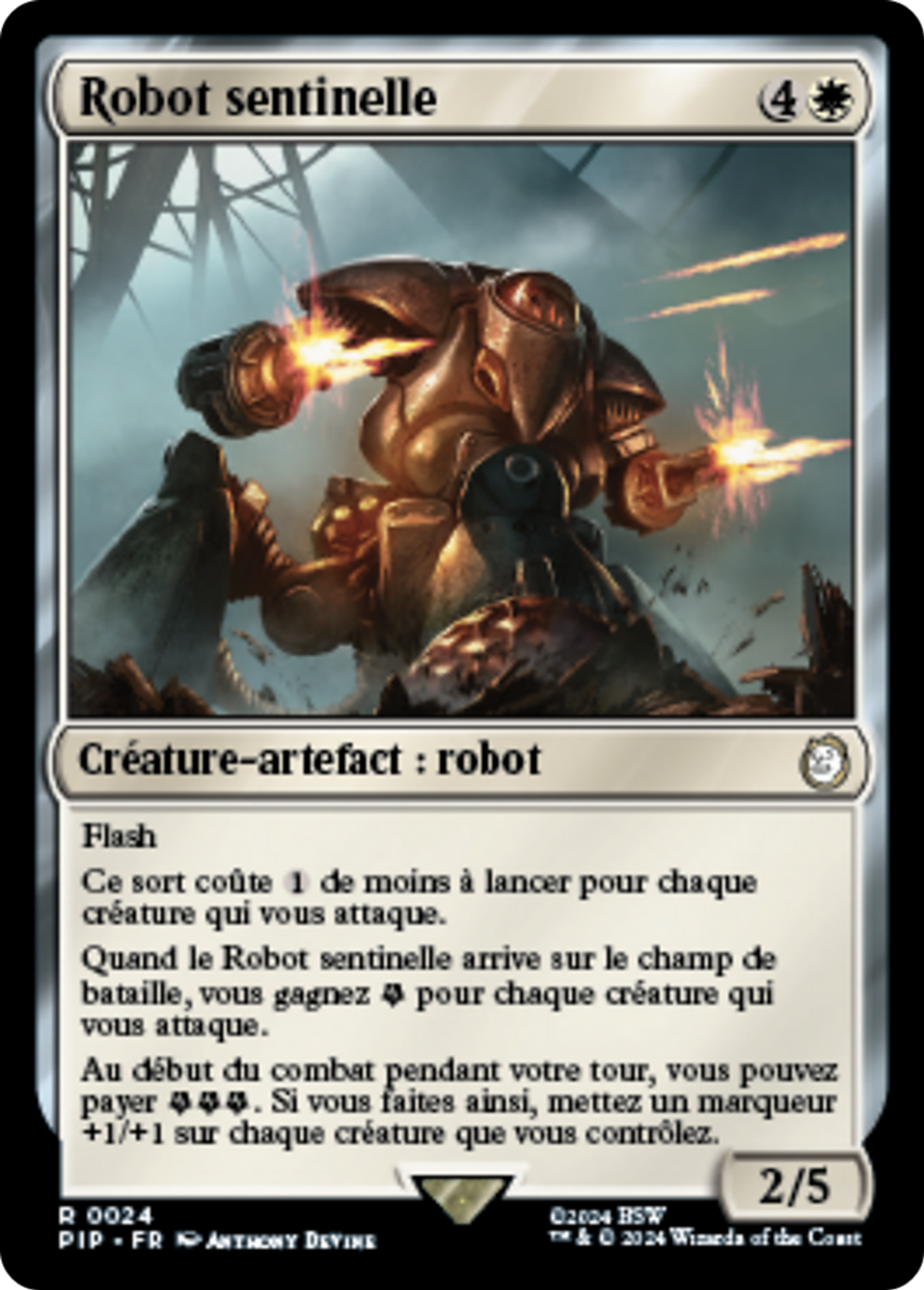 Robot sentinelle — Fallout — Magic: The Gathering