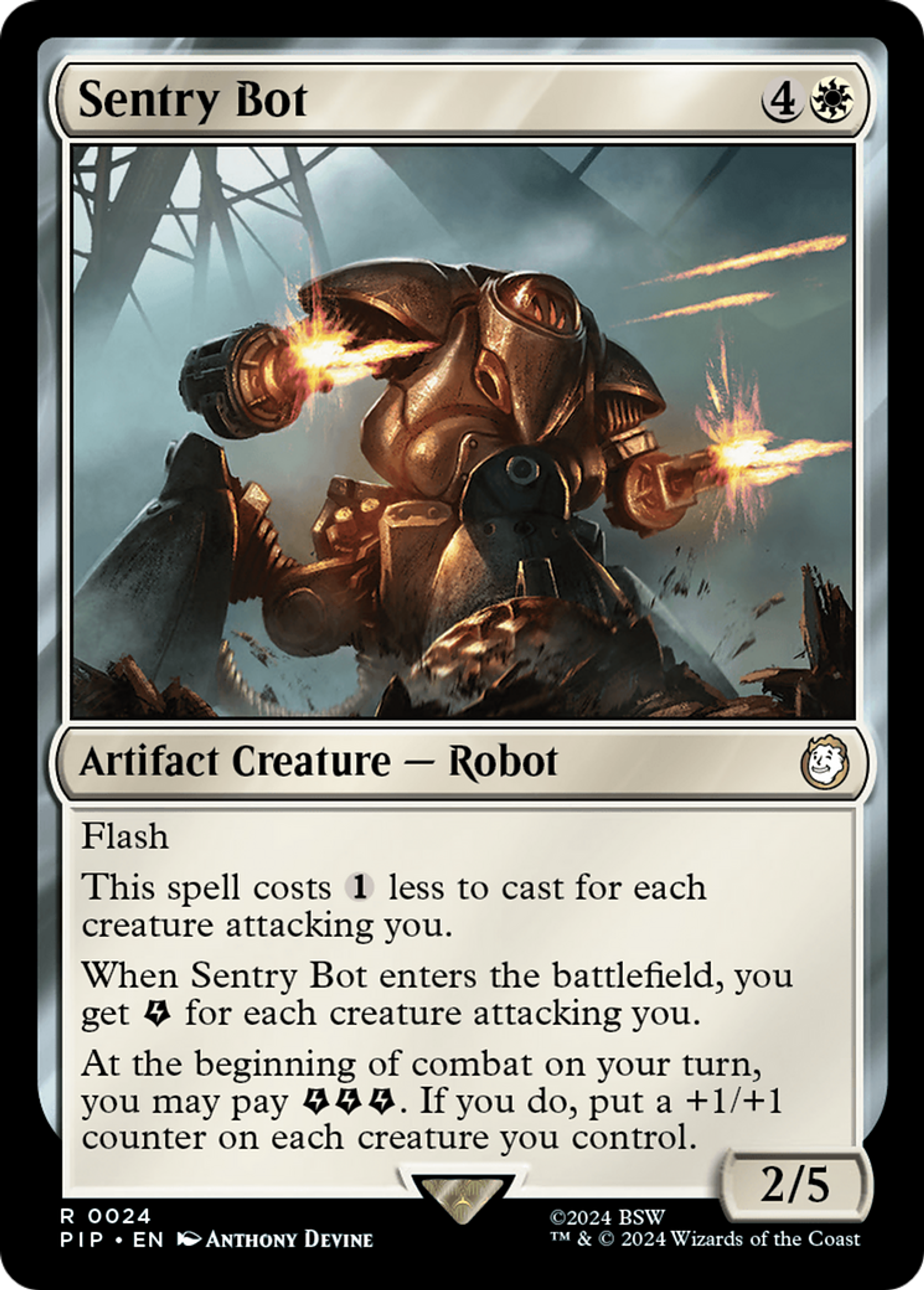 Robot sentinelle — Fallout — Magic: The Gathering
