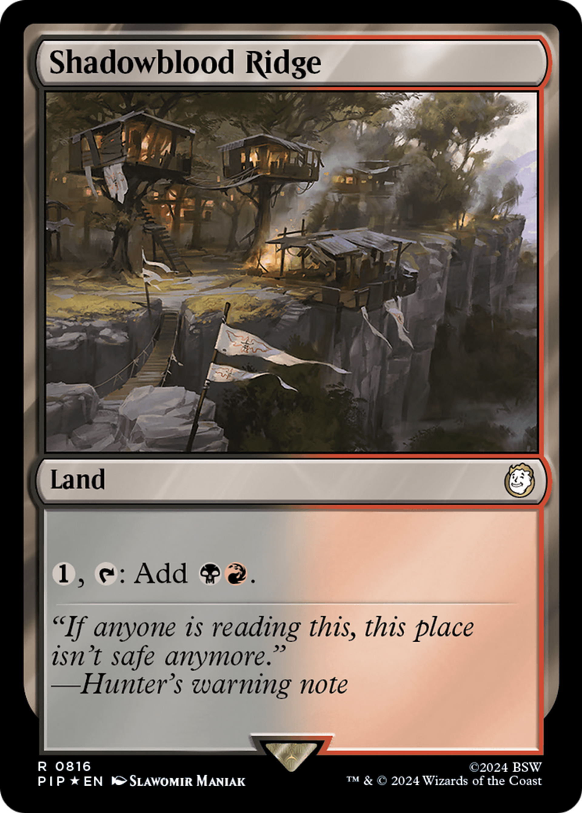 Shadowblood Ridge — Fallout — Magic: The Gathering